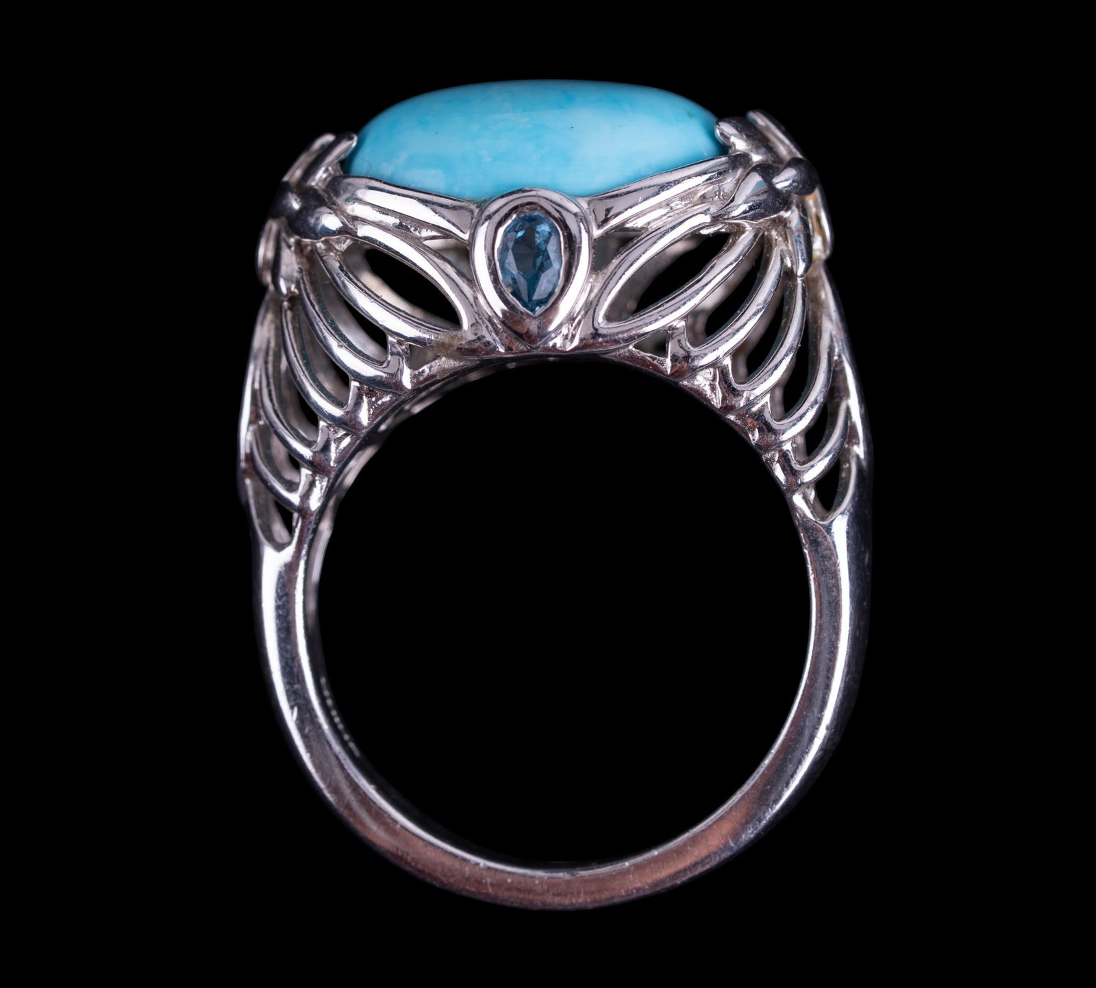 Turquoise Sterling Ring - 4