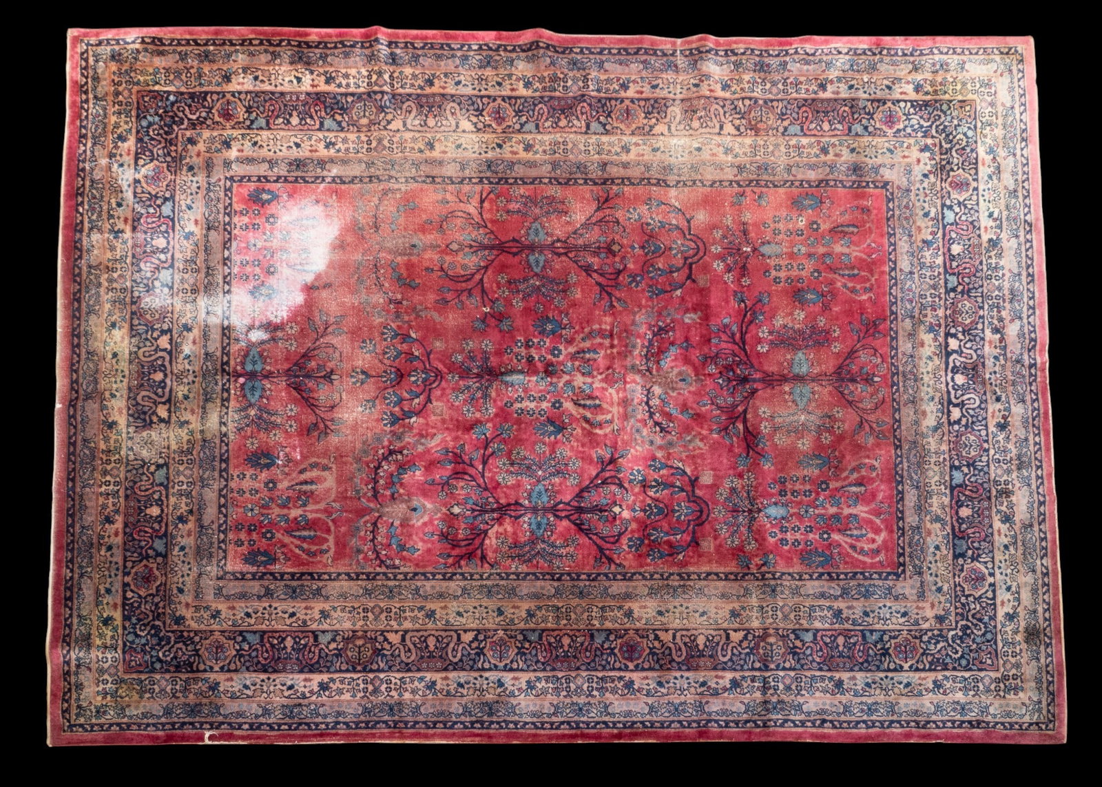 Hand-Knotted Persian Sarouk Area Rug (1 of 14)
