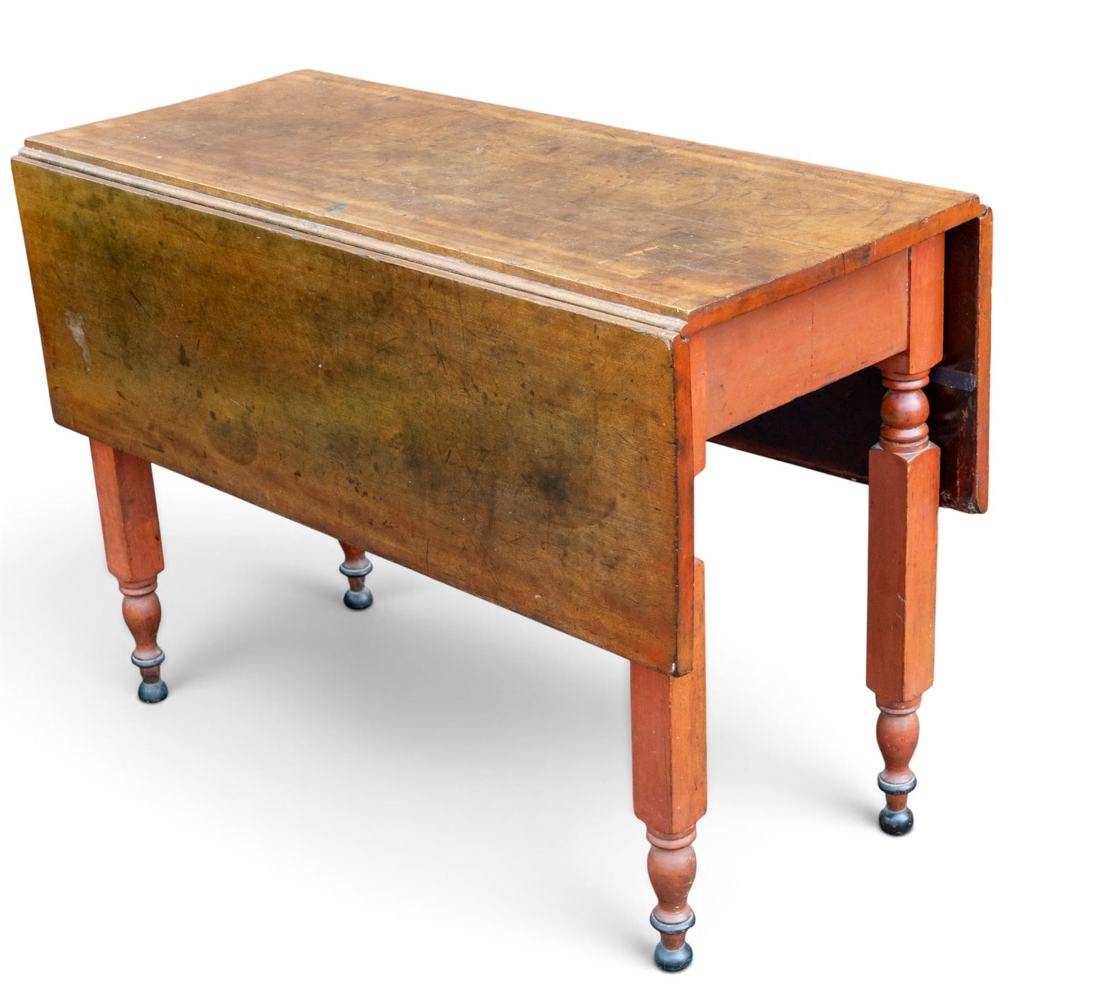 Country Hardwood Drop-Leaf Table (1 of 7)