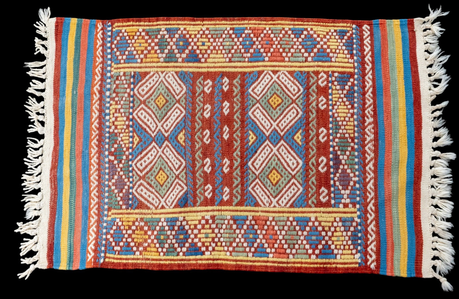 Colorful Tribal Rug / Mat (1 of 6)