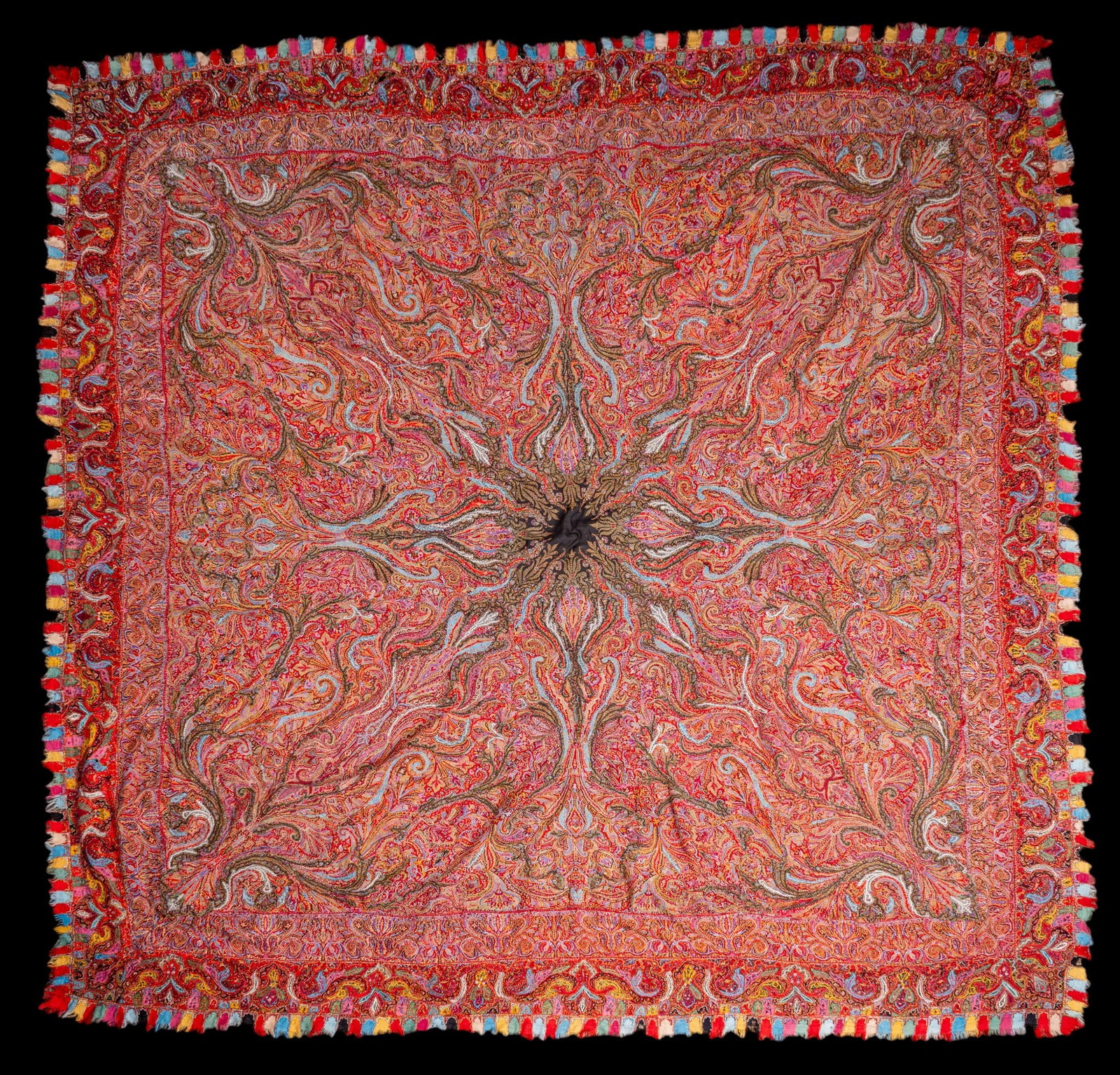 Handmade Paisley Shawl (1 of 6)