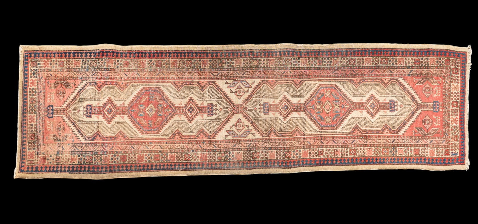 Hand-Knotted Turkish Runner Rug ~10.75' (1 of 7)