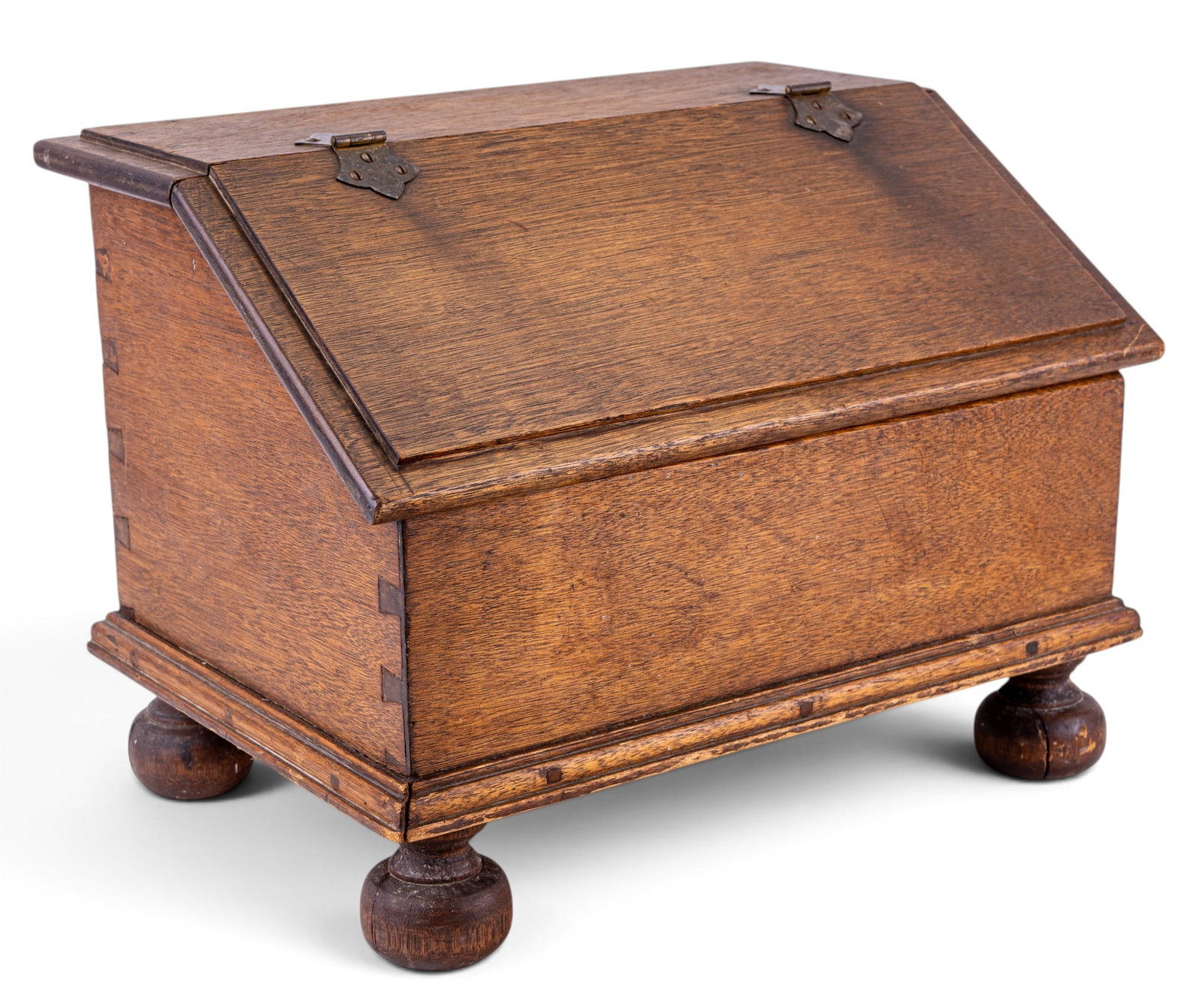 Antique Slant-Front Desktop Wood Box/Bible Chest (1 of 11)