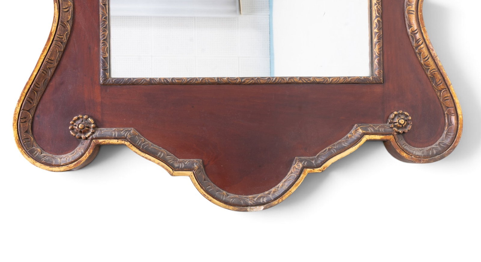 Large Scale Chippendale Style Mirror w/ Eagle - 3