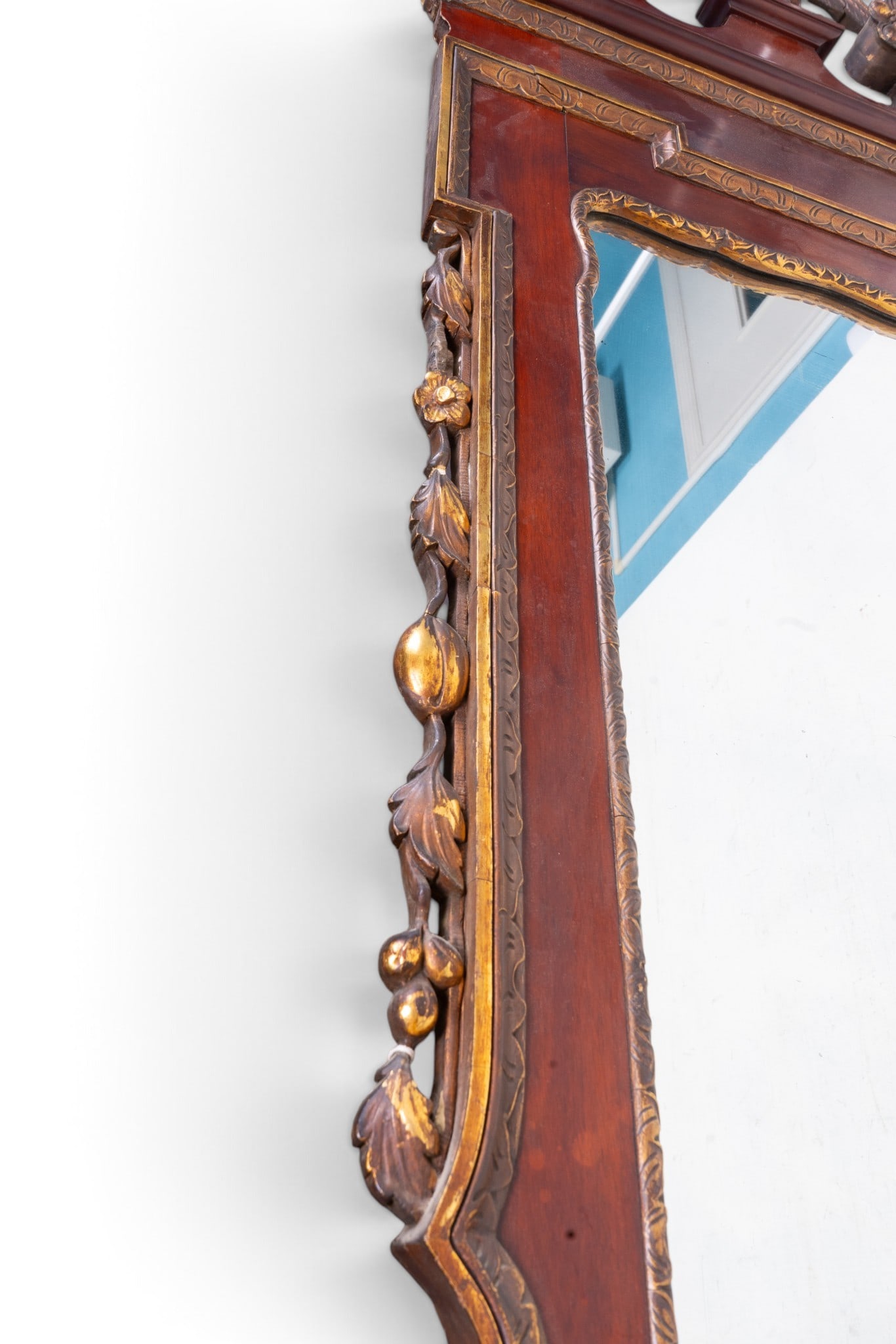 Large Scale Chippendale Style Mirror w/ Eagle - 4