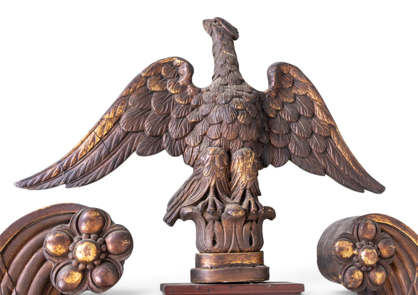 Large Scale Chippendale Style Mirror w/ Eagle - 6