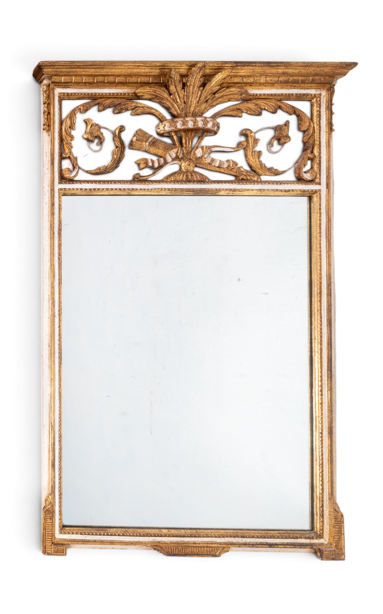 French Neoclassical Style Giltwood Trumeau Mirror (1 of 8)