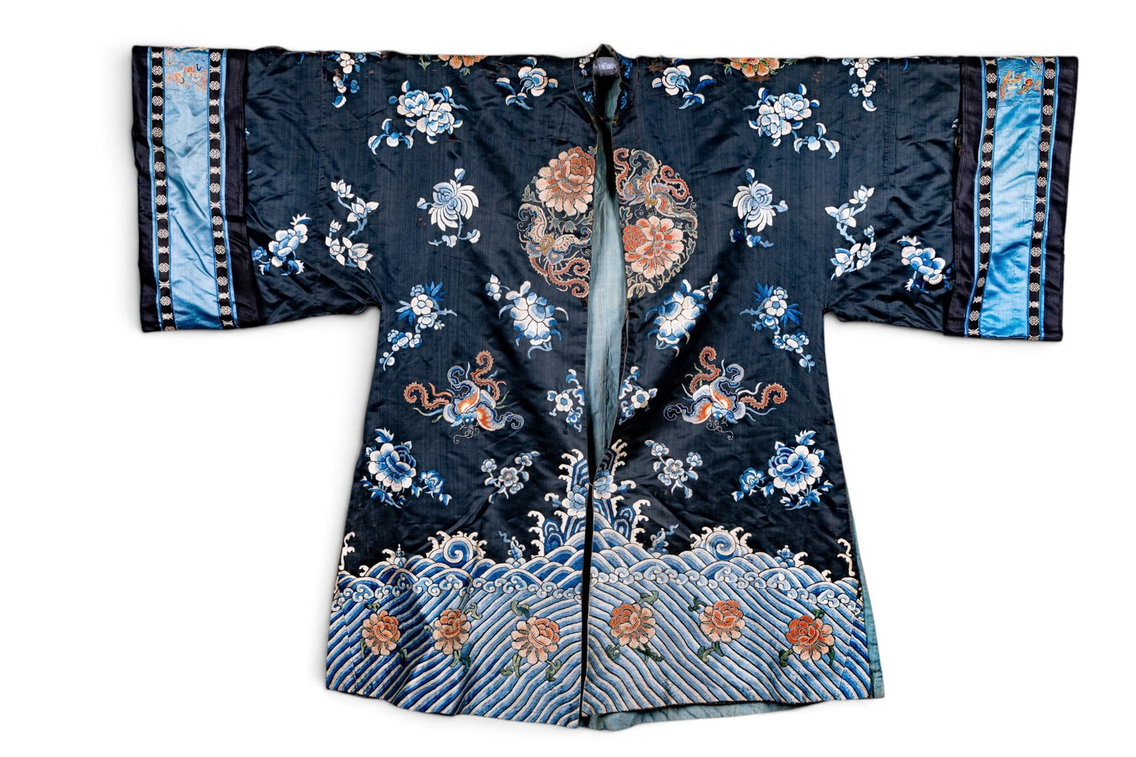 Chinese Black Silk Butterfly Robe (1 of 15)