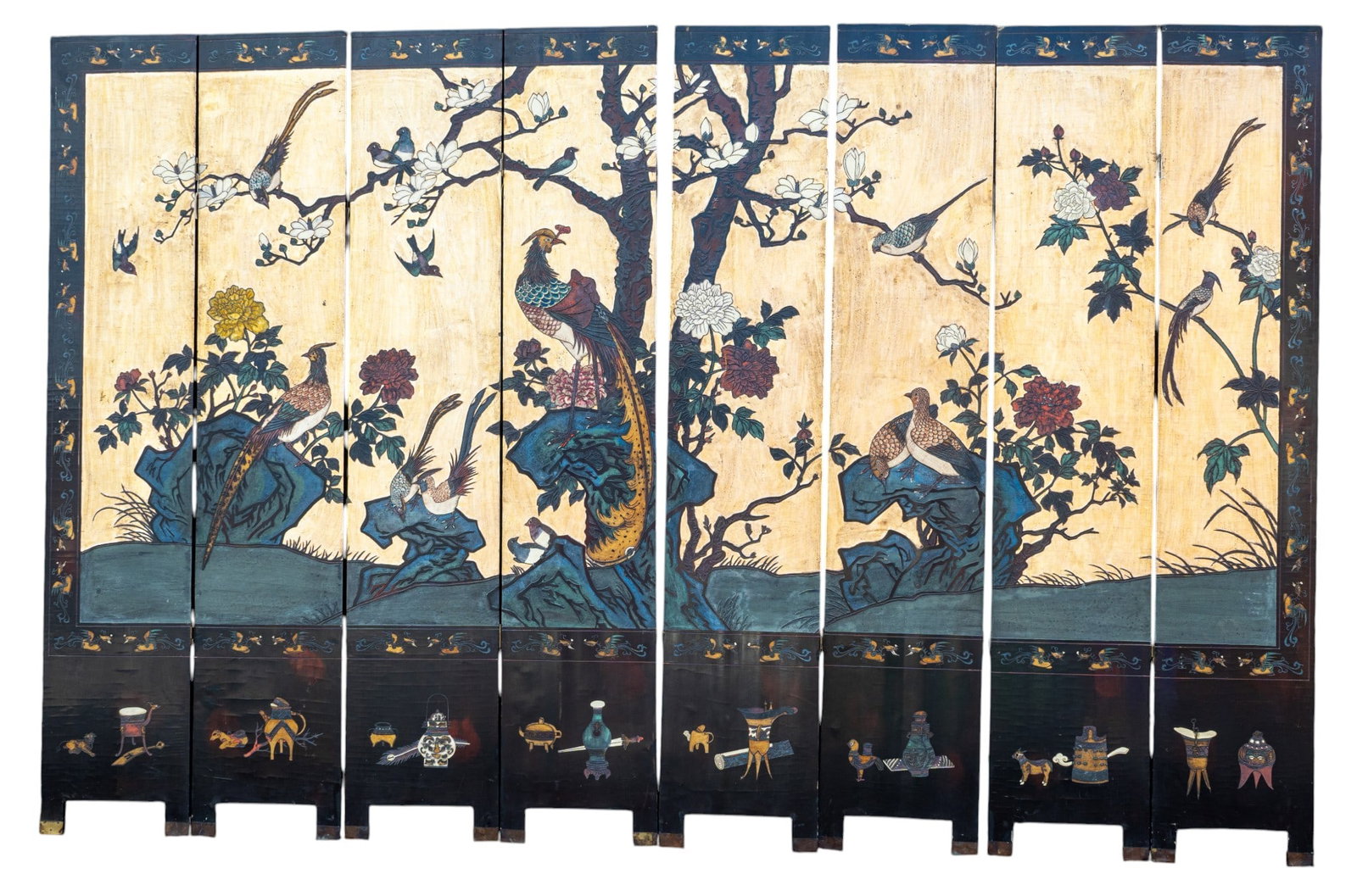 Chinese Lacquerware Room Screen Panels (1 of 12)