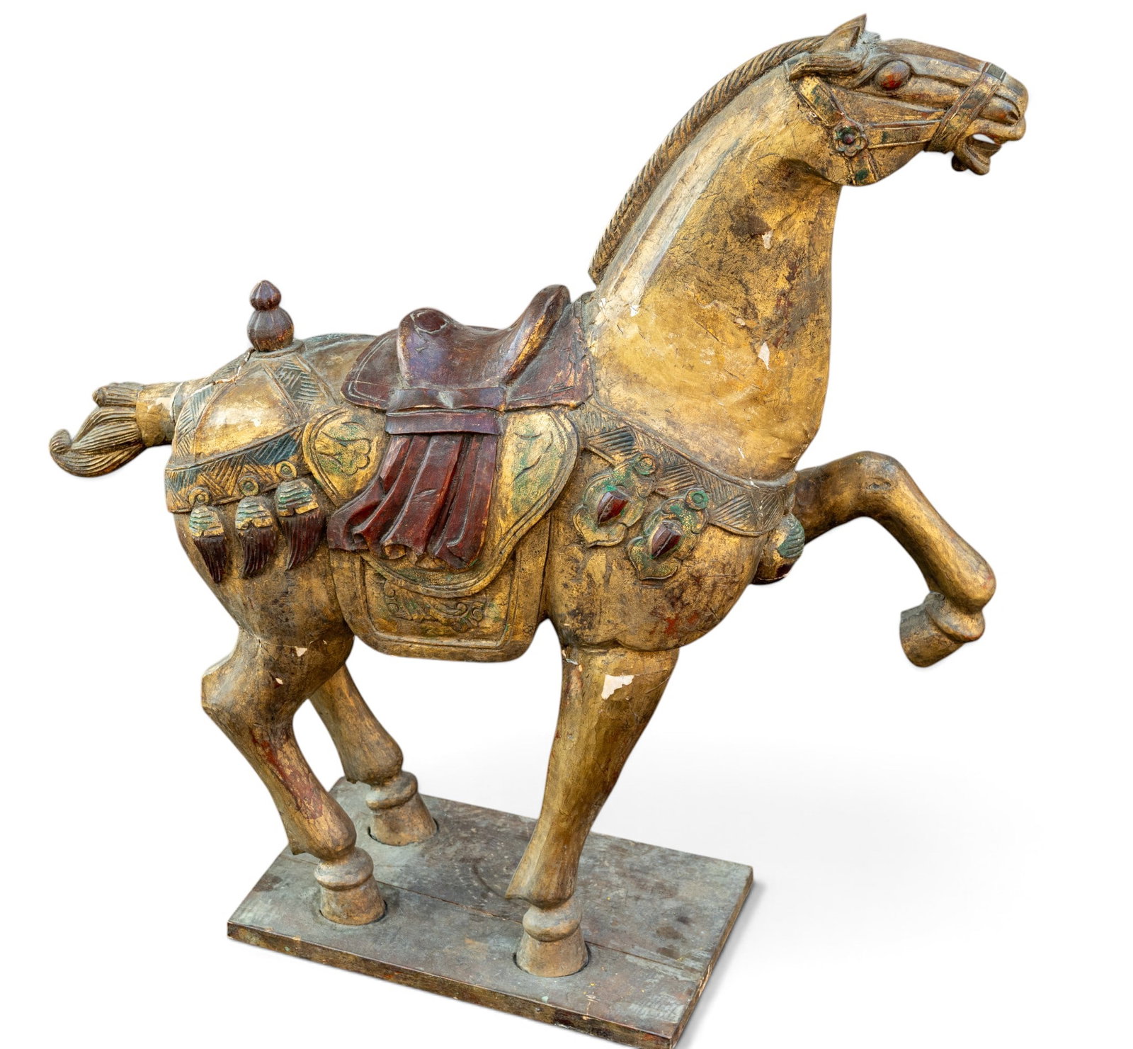 19th Century American Polychrome Carved Horse (1 of 15)