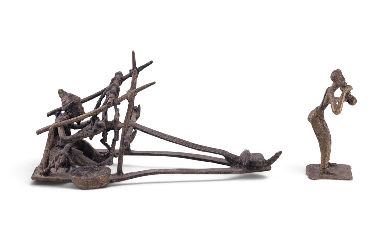 African Benin Bronze Miniature Figurines (1 of 12)