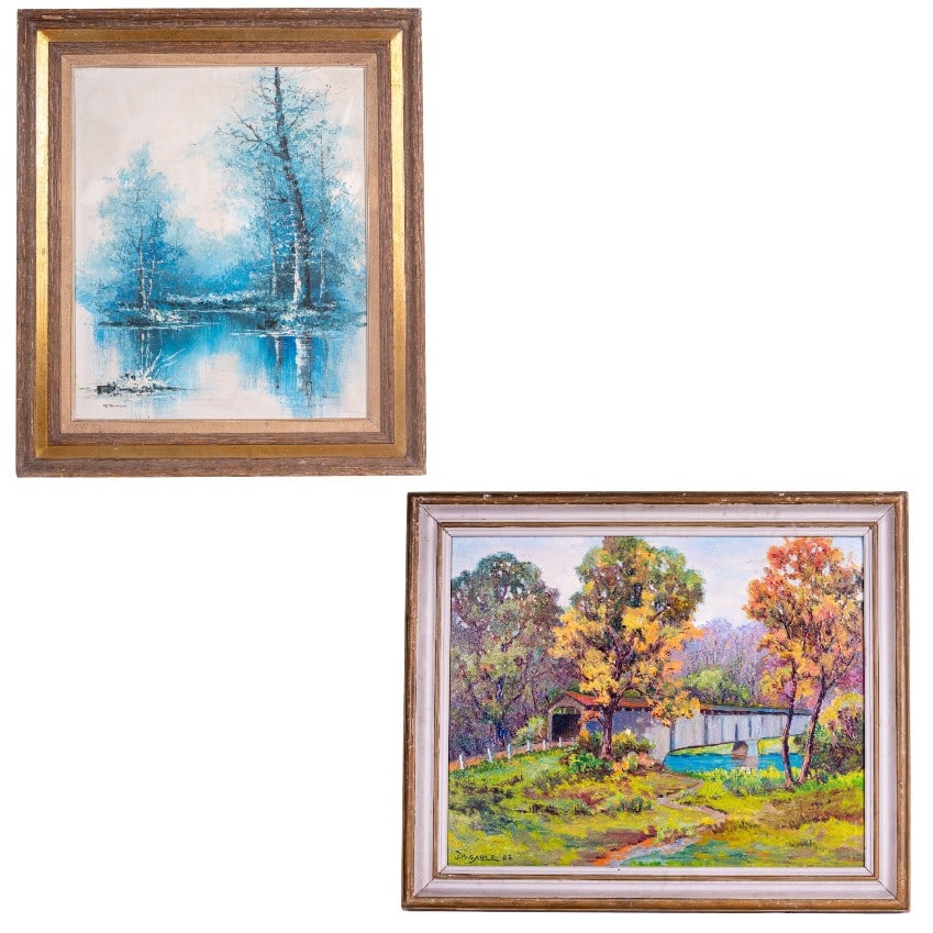 Mid Century Impressionist Oil Paintings (1 of 14)
