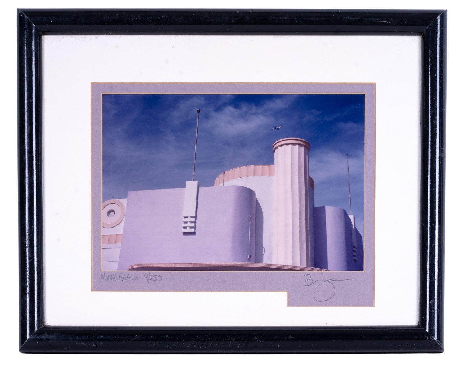 Art Deco Miami Beach Signed & Framed Photo Print (1 of 5)