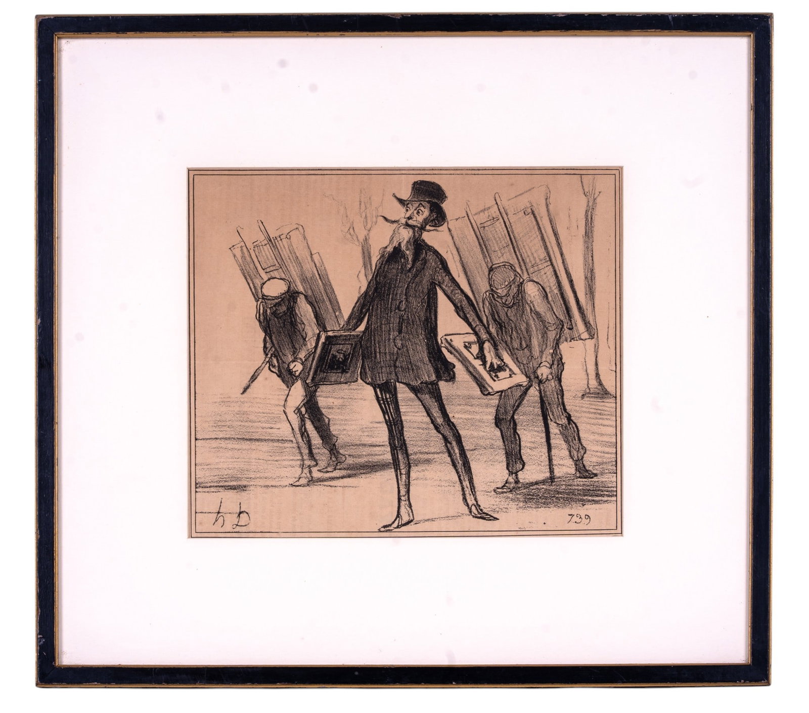 French Print of Satirical Artwork 1855 Newspaper (1 of 7)