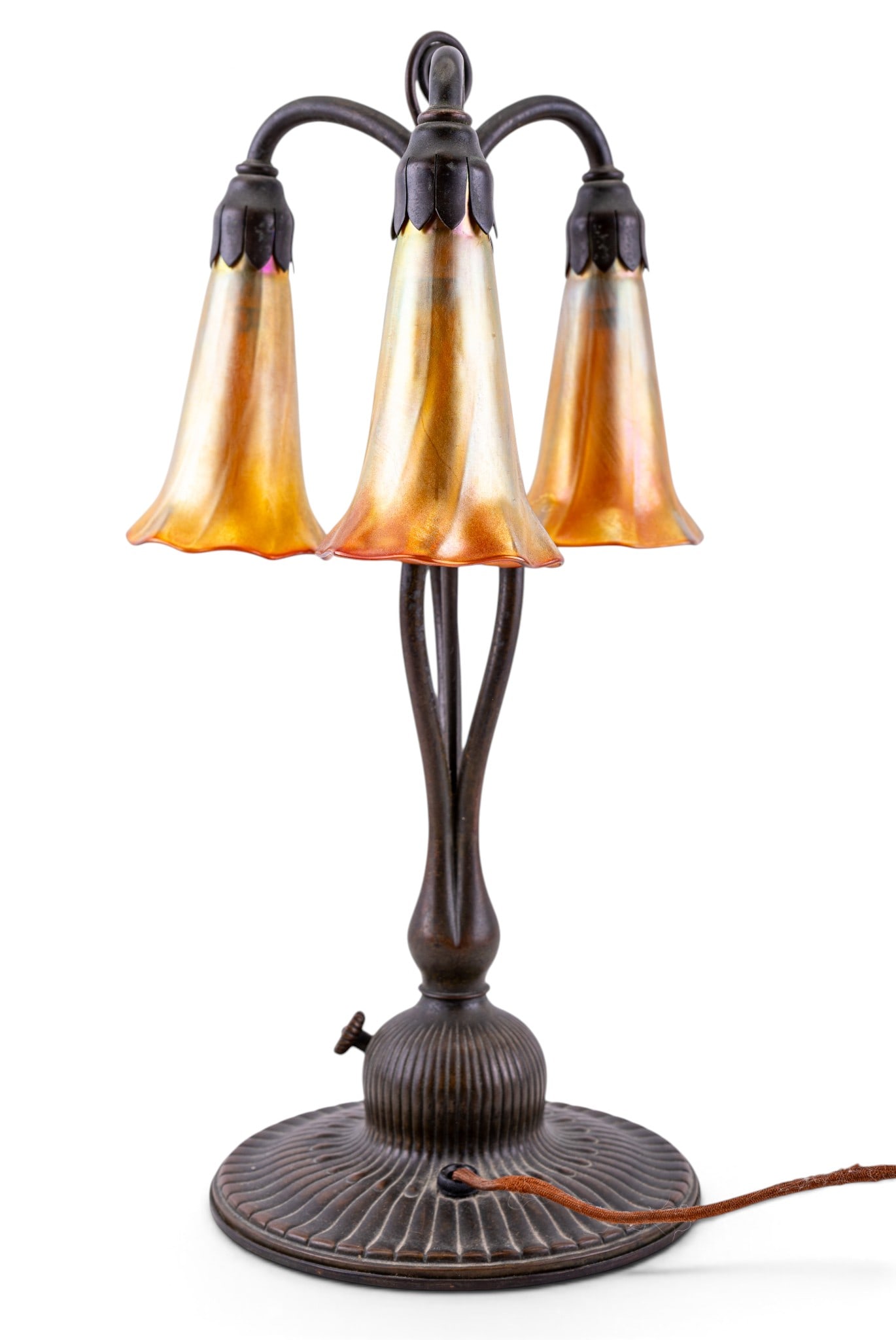 Tiffany Studios L.C. T. Favrile Lily Table Lamp - 4