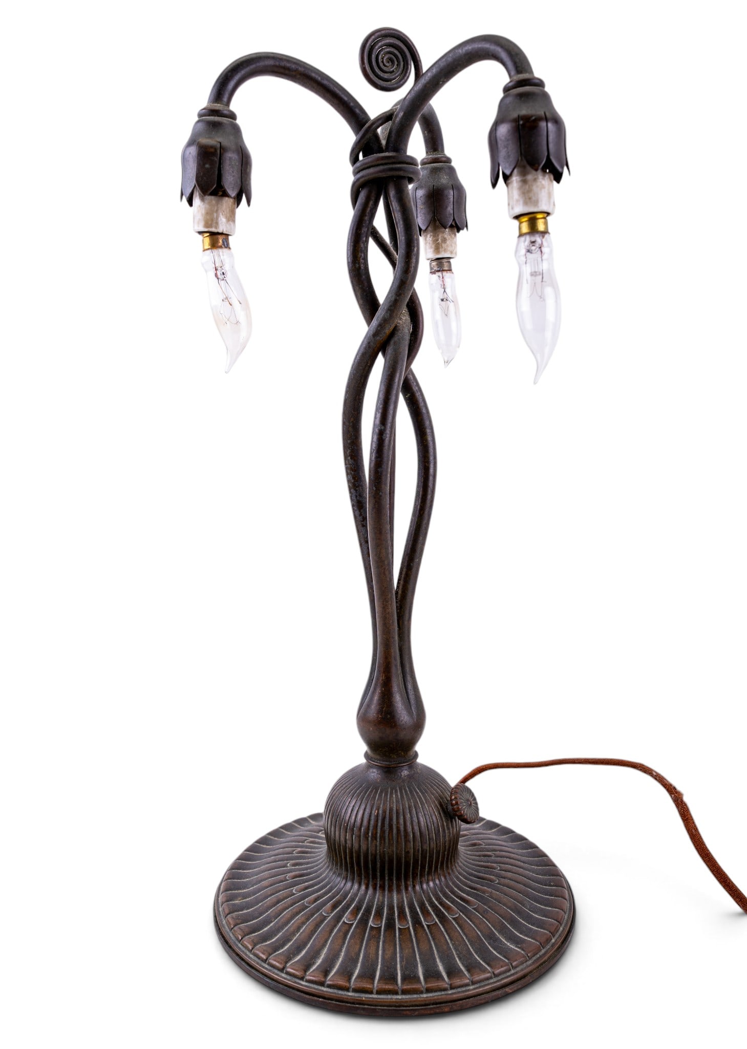 Tiffany Studios L.C. T. Favrile Lily Table Lamp - 8