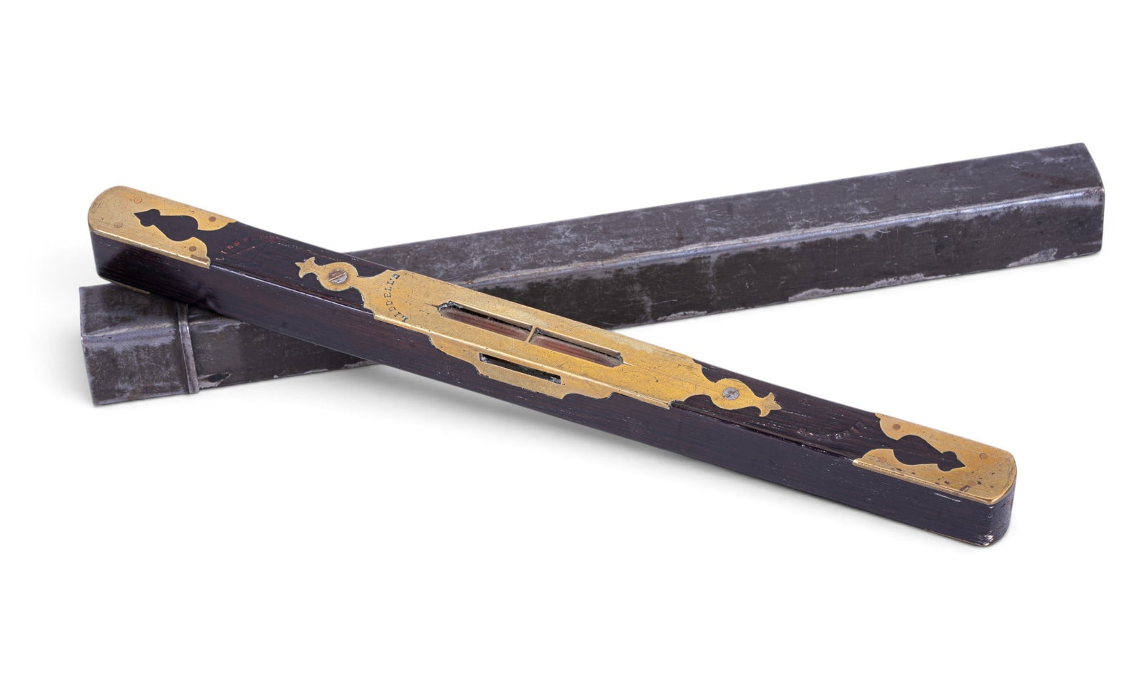 19th Century Rosewood & Brass Inlaid Spirit Level (1 of 5)