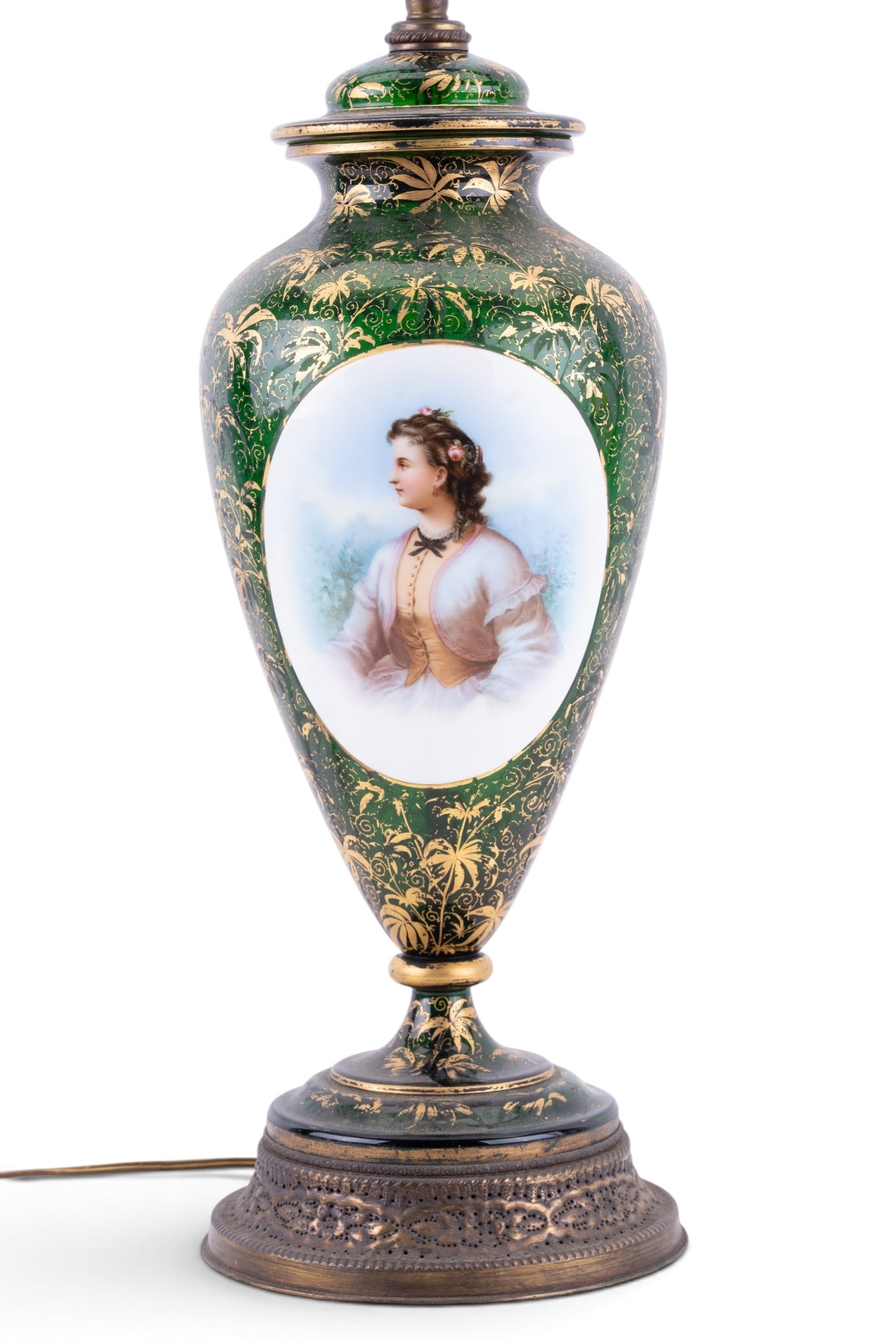 Bohemian Moser Glass Table Lamp (1 of 9)