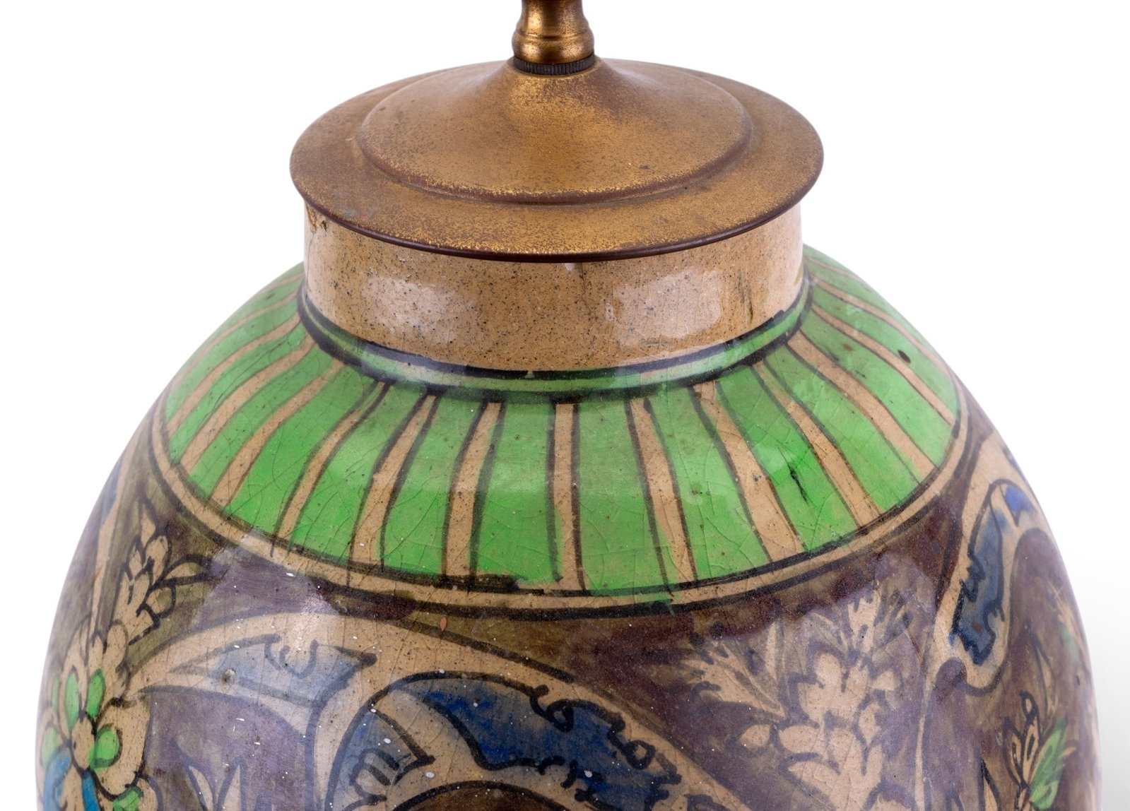Early Earthenware Vase Table Lamp - 4
