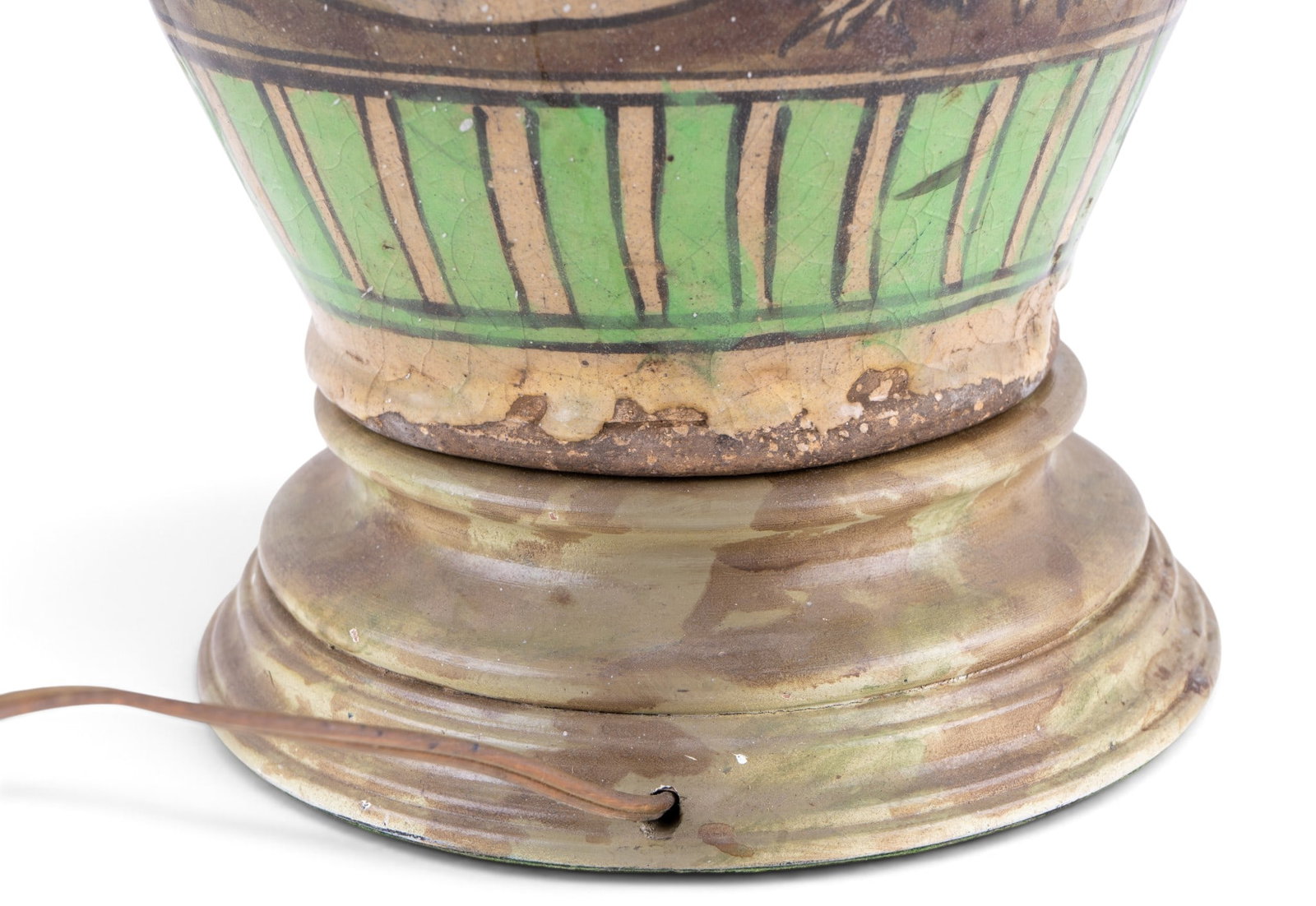 Early Earthenware Vase Table Lamp - 5