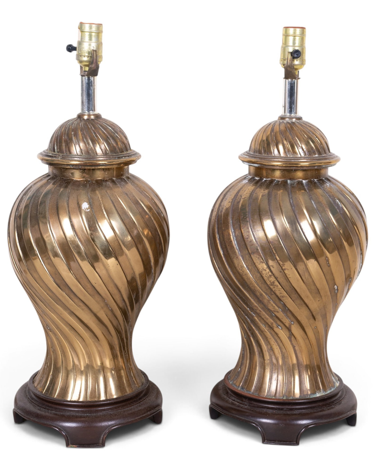 MCM Brass Lamp Pair - 3