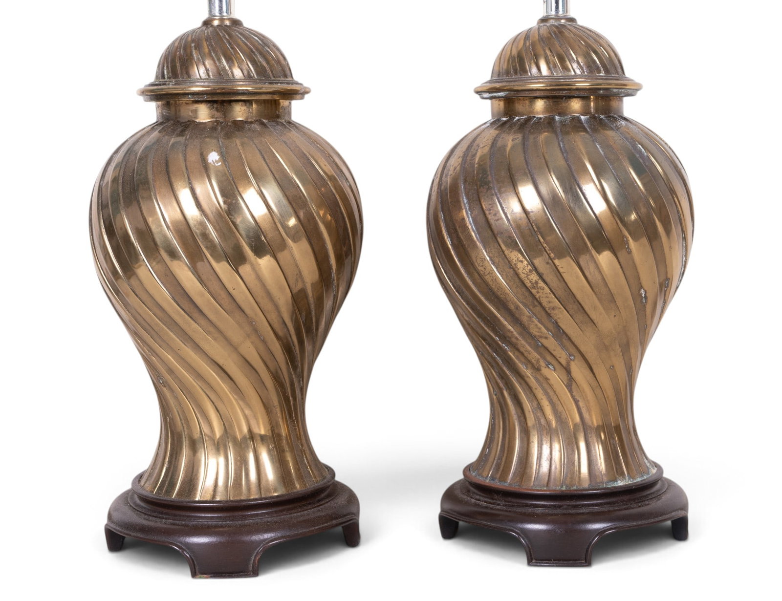 MCM Brass Lamp Pair - 4