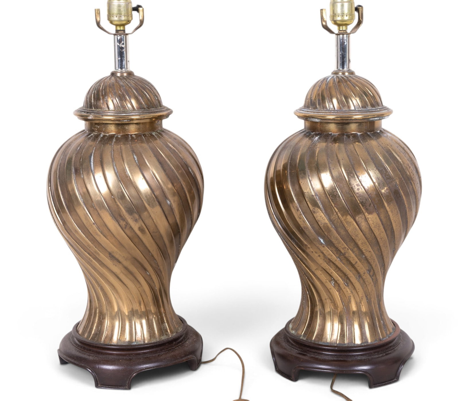 MCM Brass Lamp Pair - 6