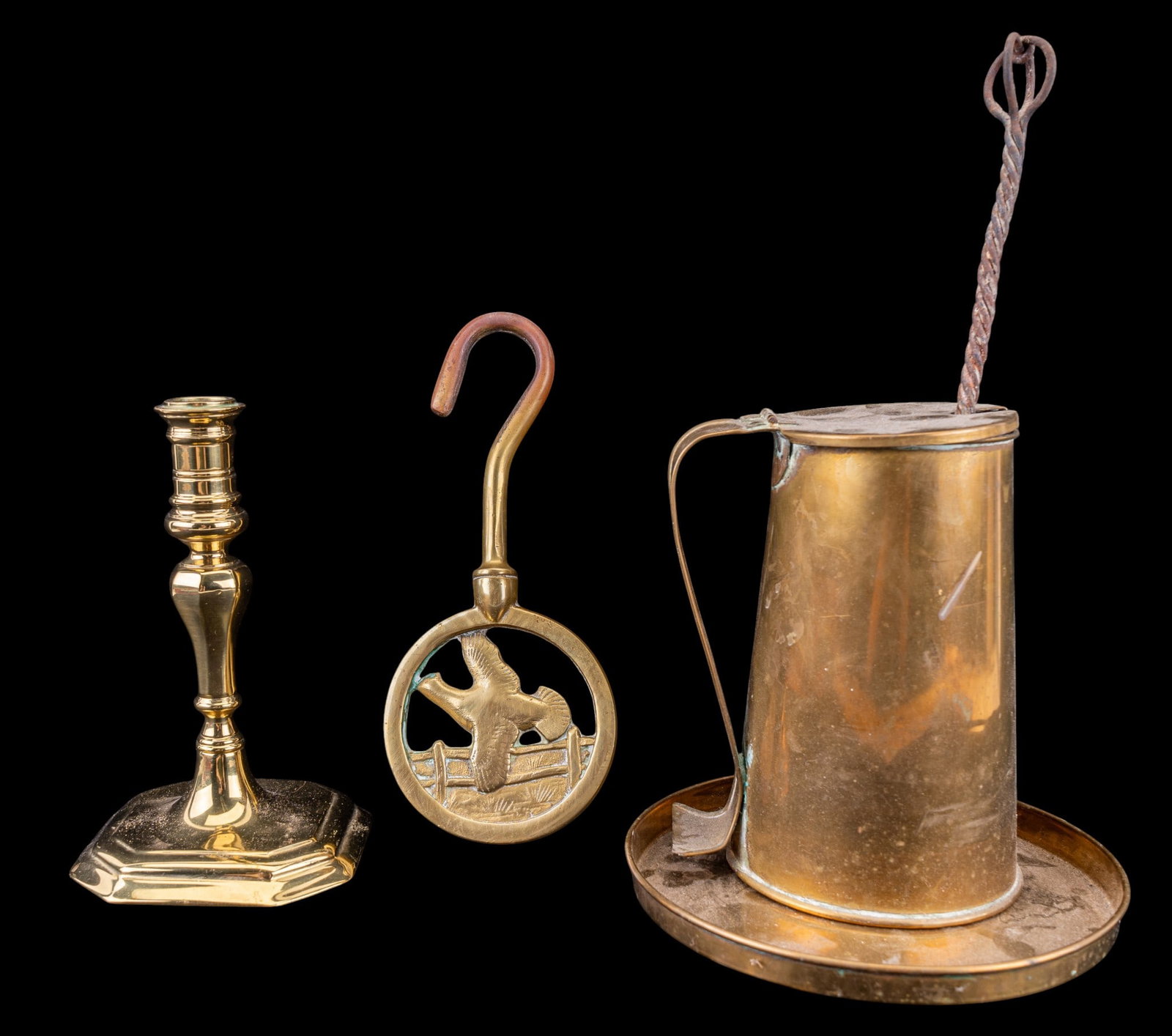 Cape Cod Brass Firestarter, Duck Hook, Candlestick (1 of 9)