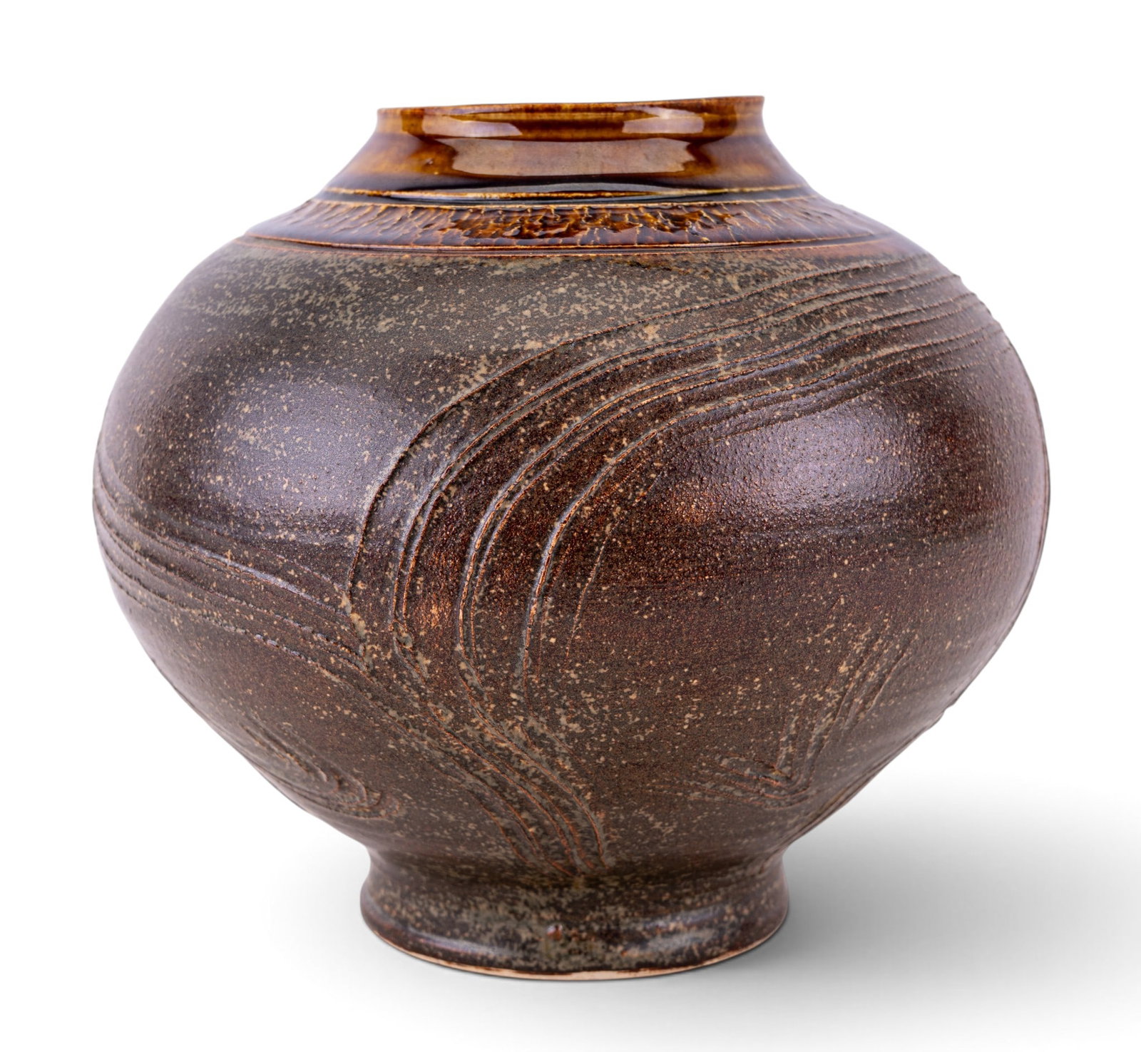 Signed Studio Pottery Stoneware Vase - 2