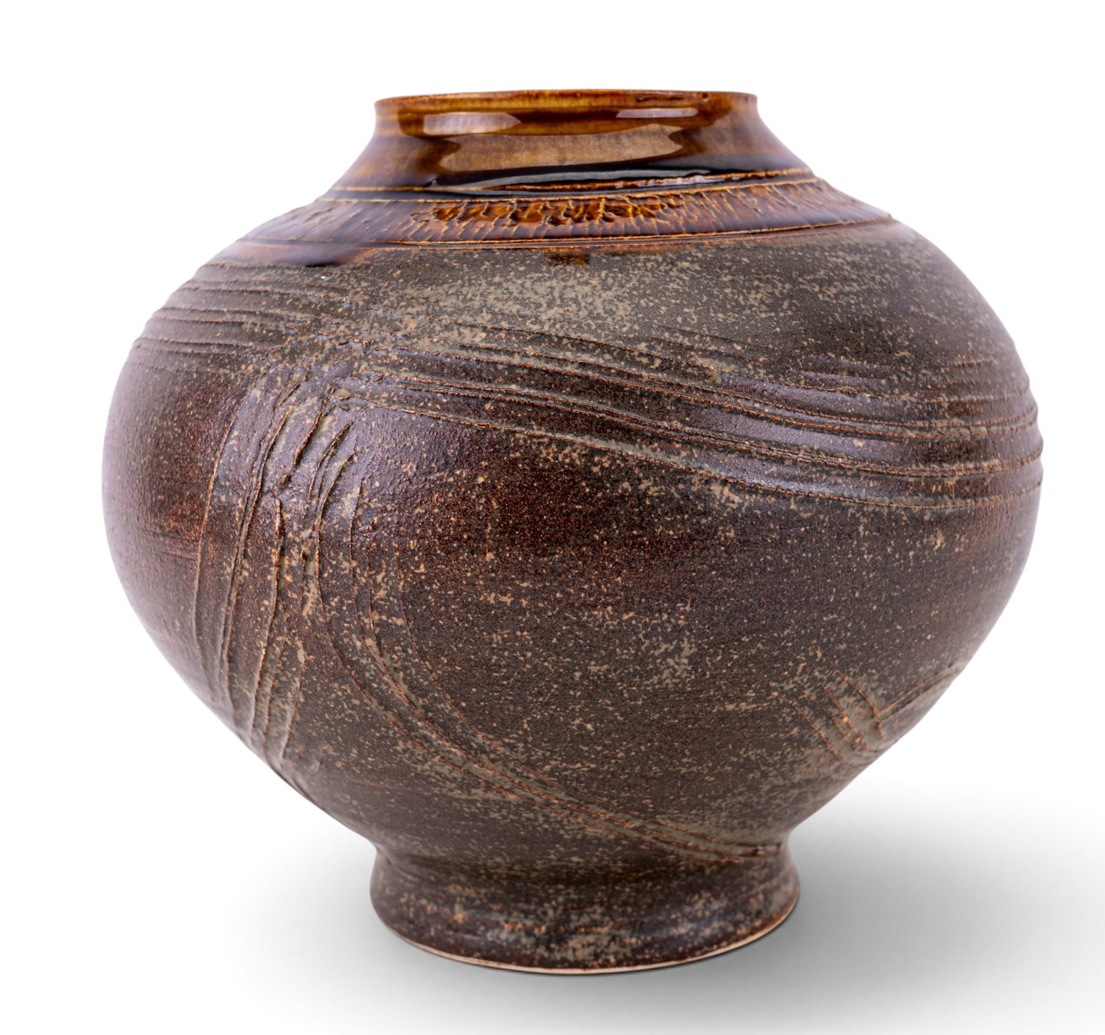 Signed Studio Pottery Stoneware Vase - 3
