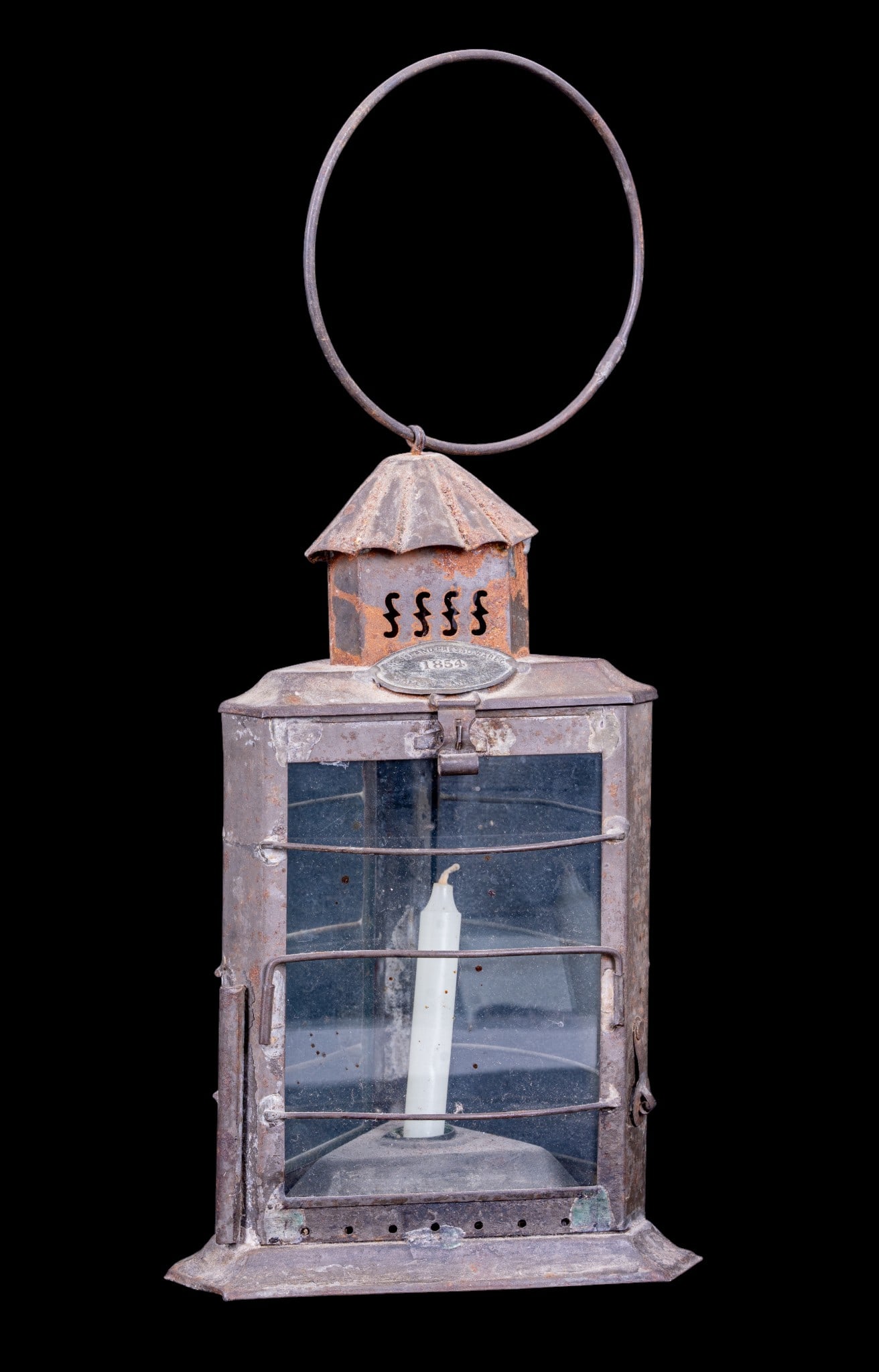 1854 Long Island Pressed Ware Safety Lantern (1 of 8)