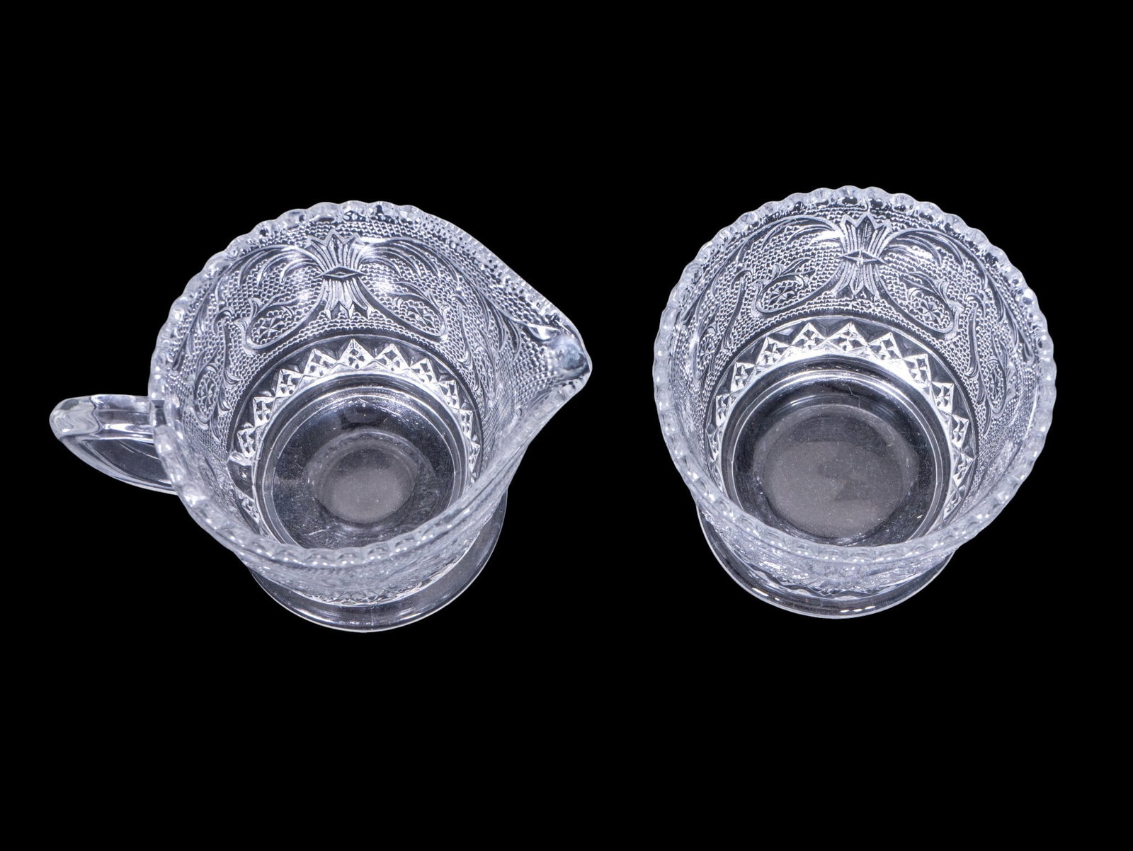 Pressed Glass Dinnerware, Serving Assortment 10pcs - 15