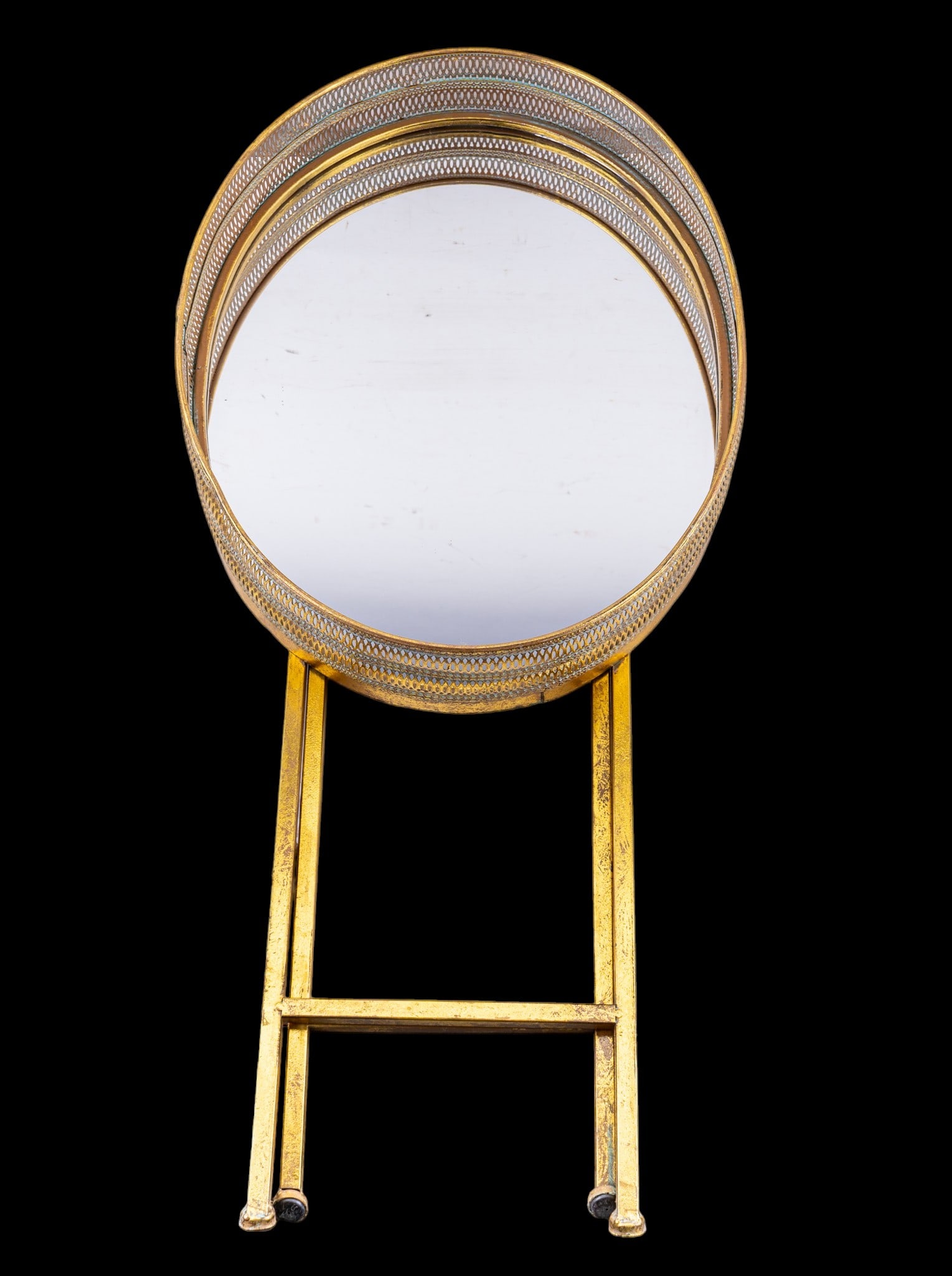 Hollywood Regency Style Folding Mirror Table (1 of 7)