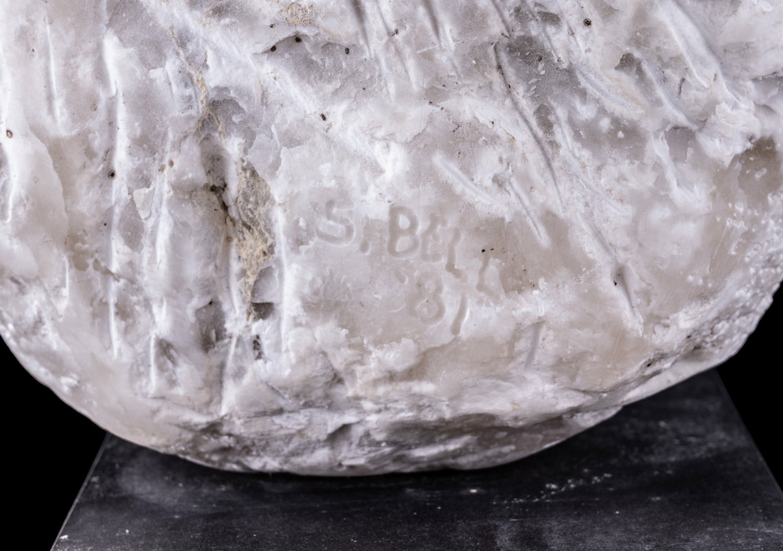 C. 1981 White Marble Bust - 7
