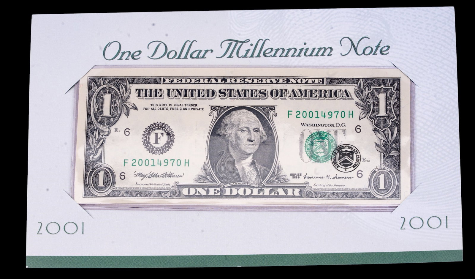 Millenium 2001 Federal Reserve Notes - 6