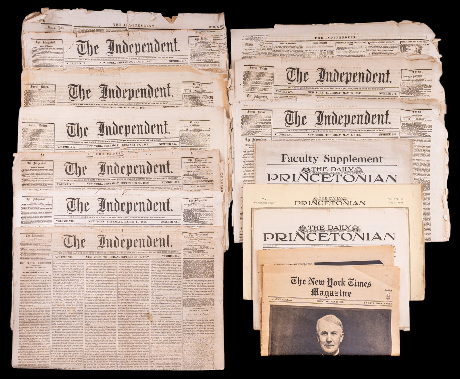Antique Newspapers (1 of 5)