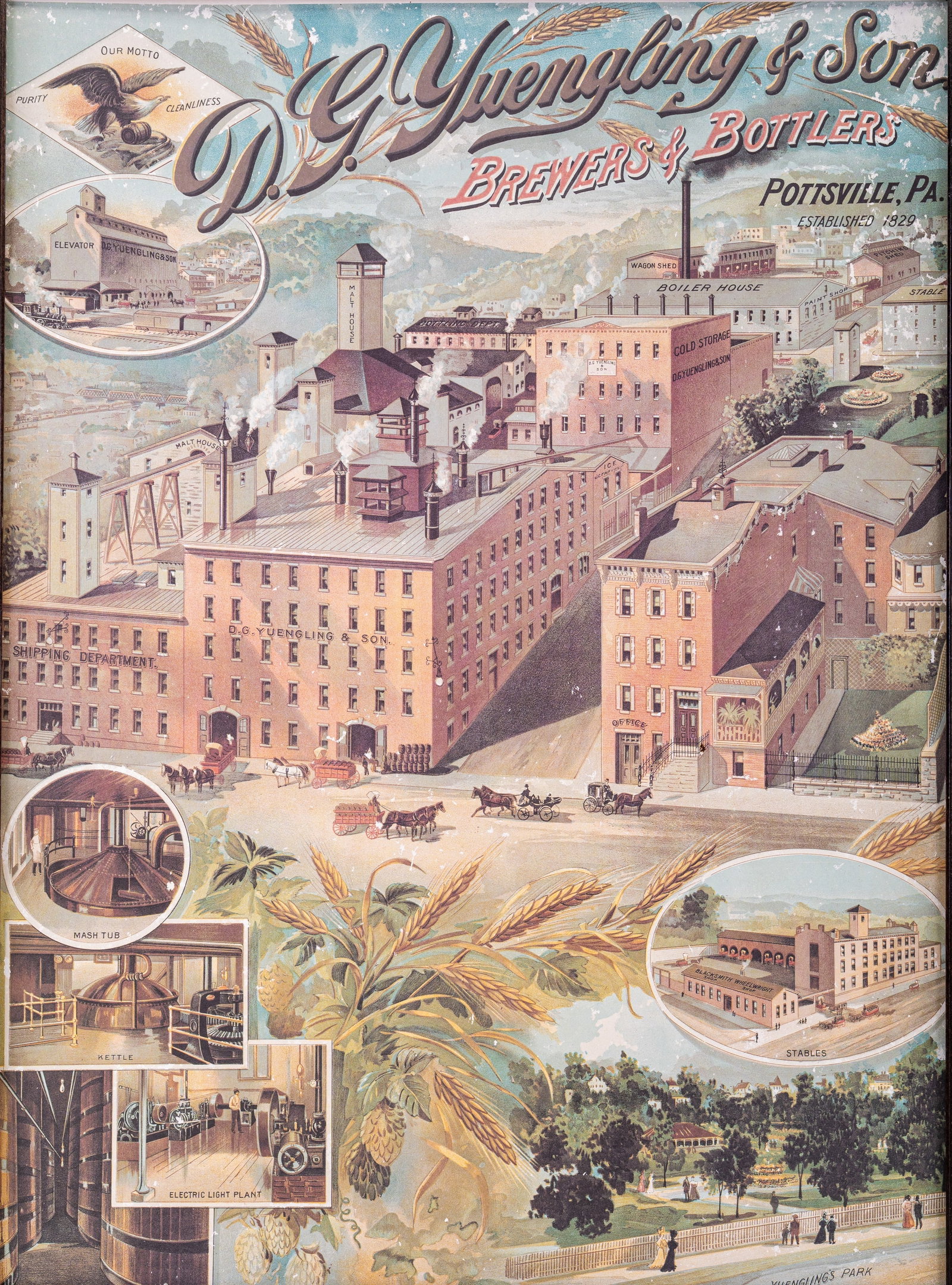 Framed Yuengling Bar Poster - 2