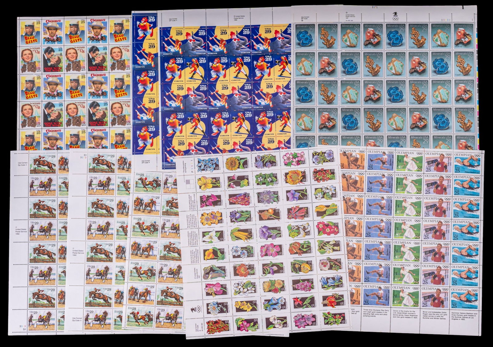 Vintage U.S. Postage Sheets (1 of 9)