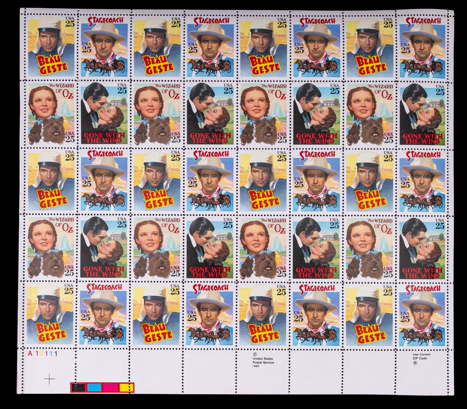 Vintage U.S. Postage Sheets - 2