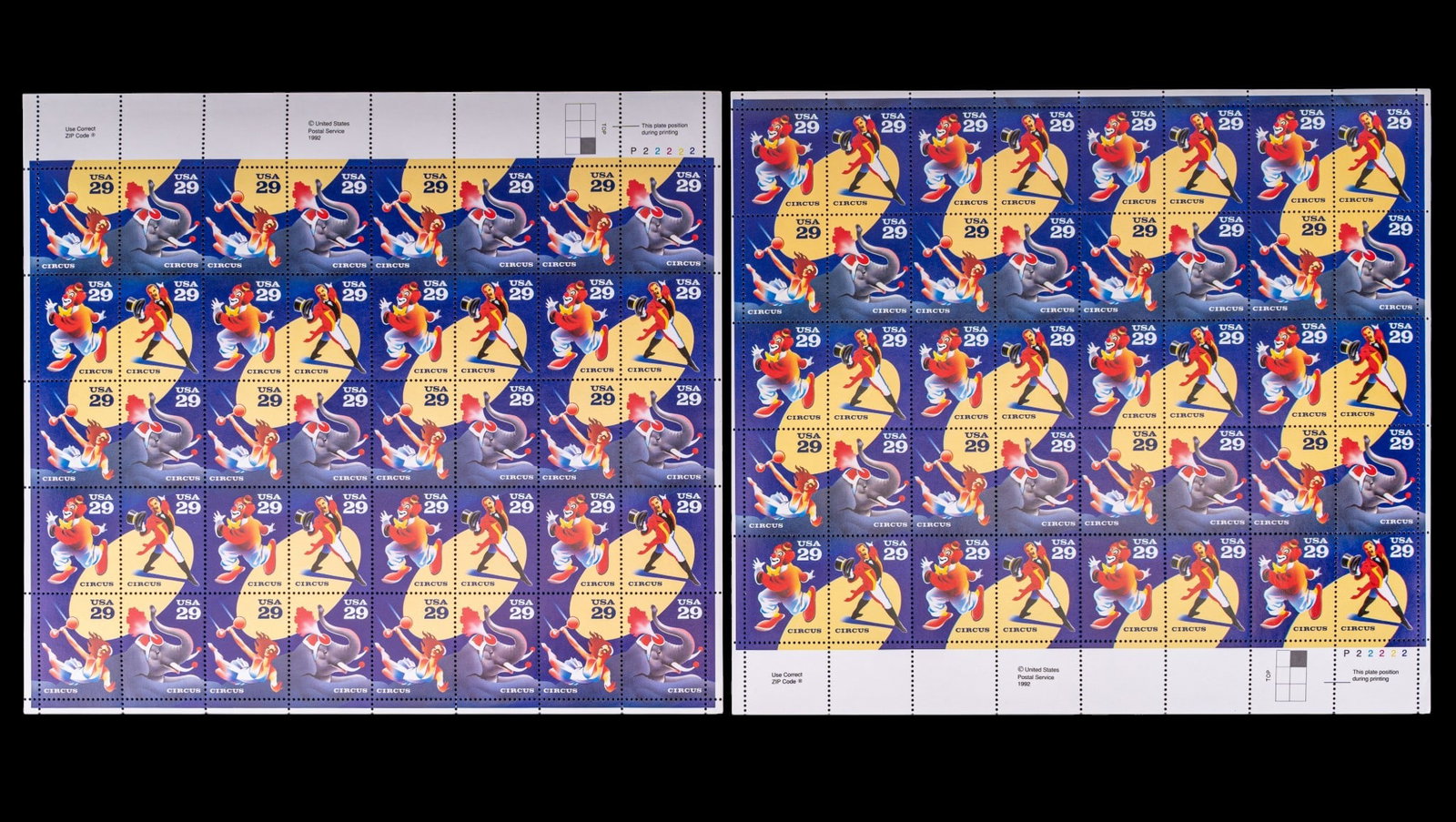 Vintage U.S. Postage Sheets - 6