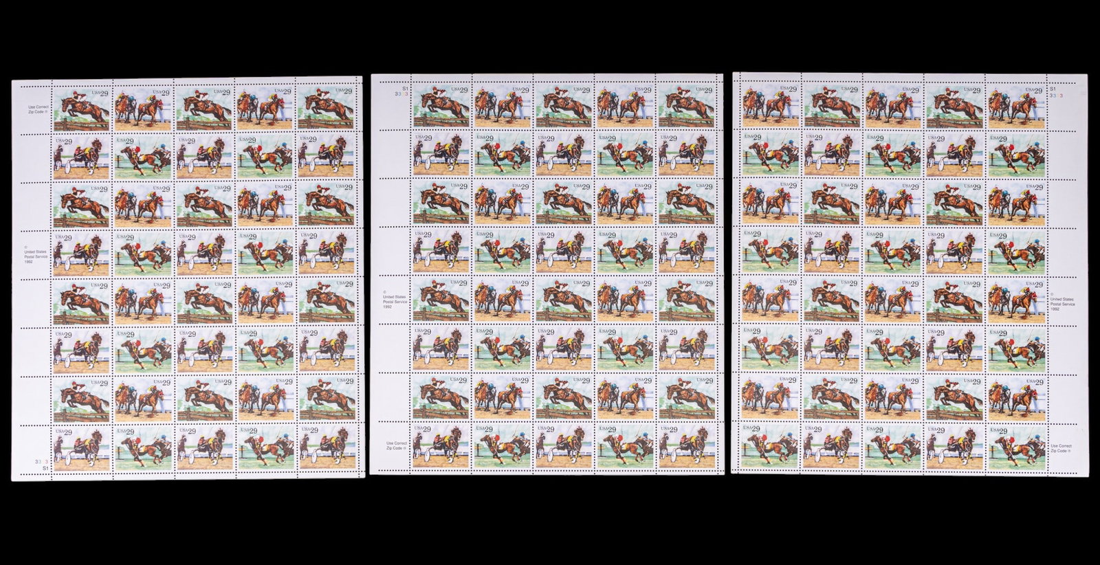 Vintage U.S. Postage Sheets - 8