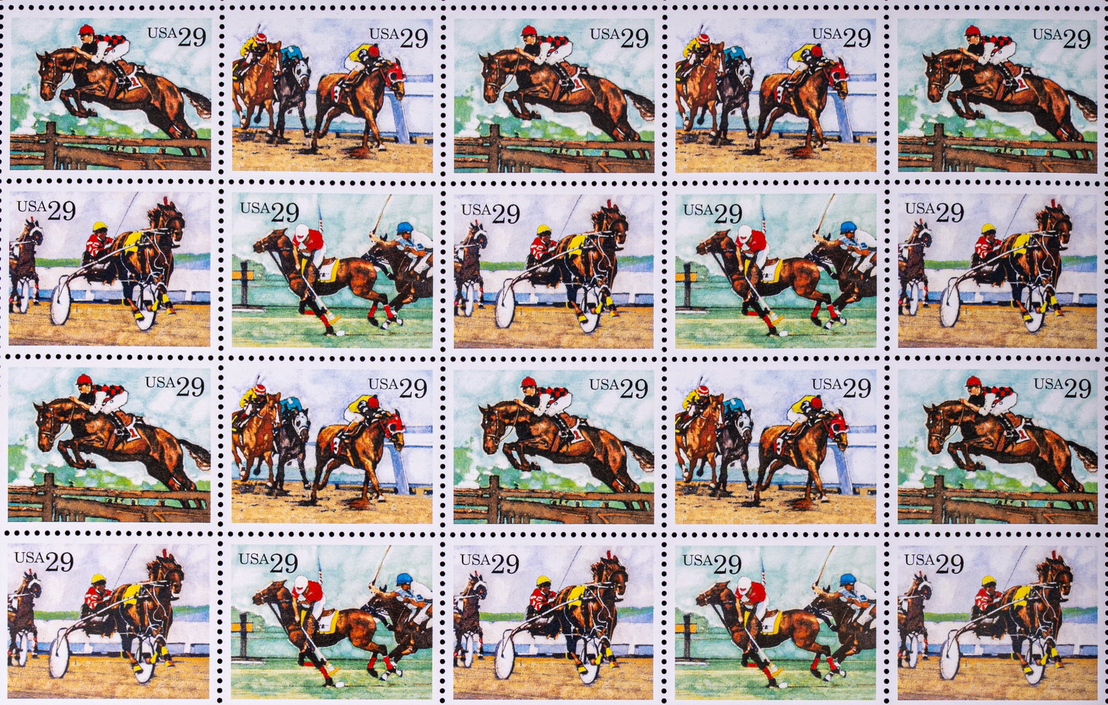 Vintage U.S. Postage Sheets - 9