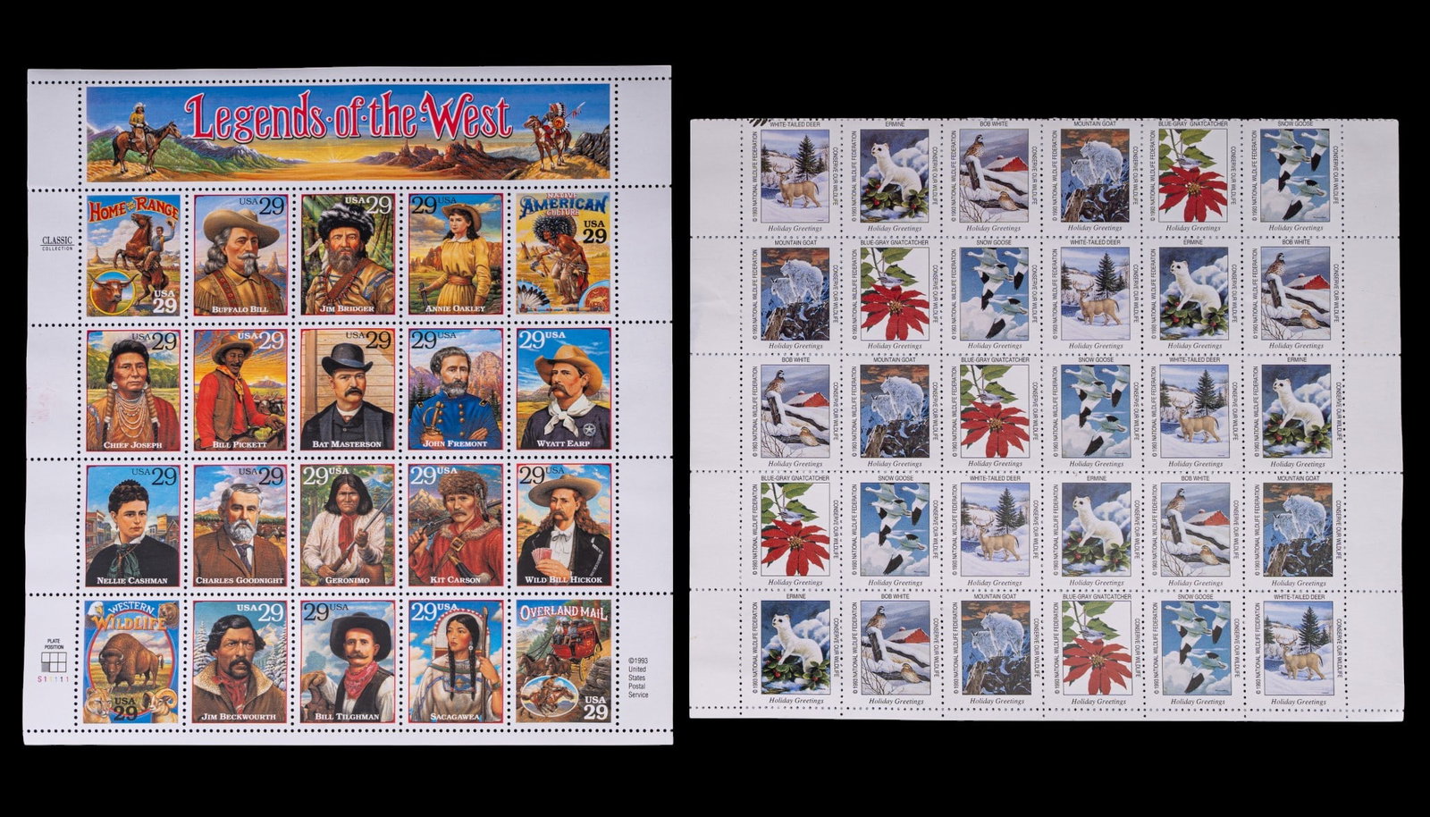 U.S. Postage Block Sheets - 2