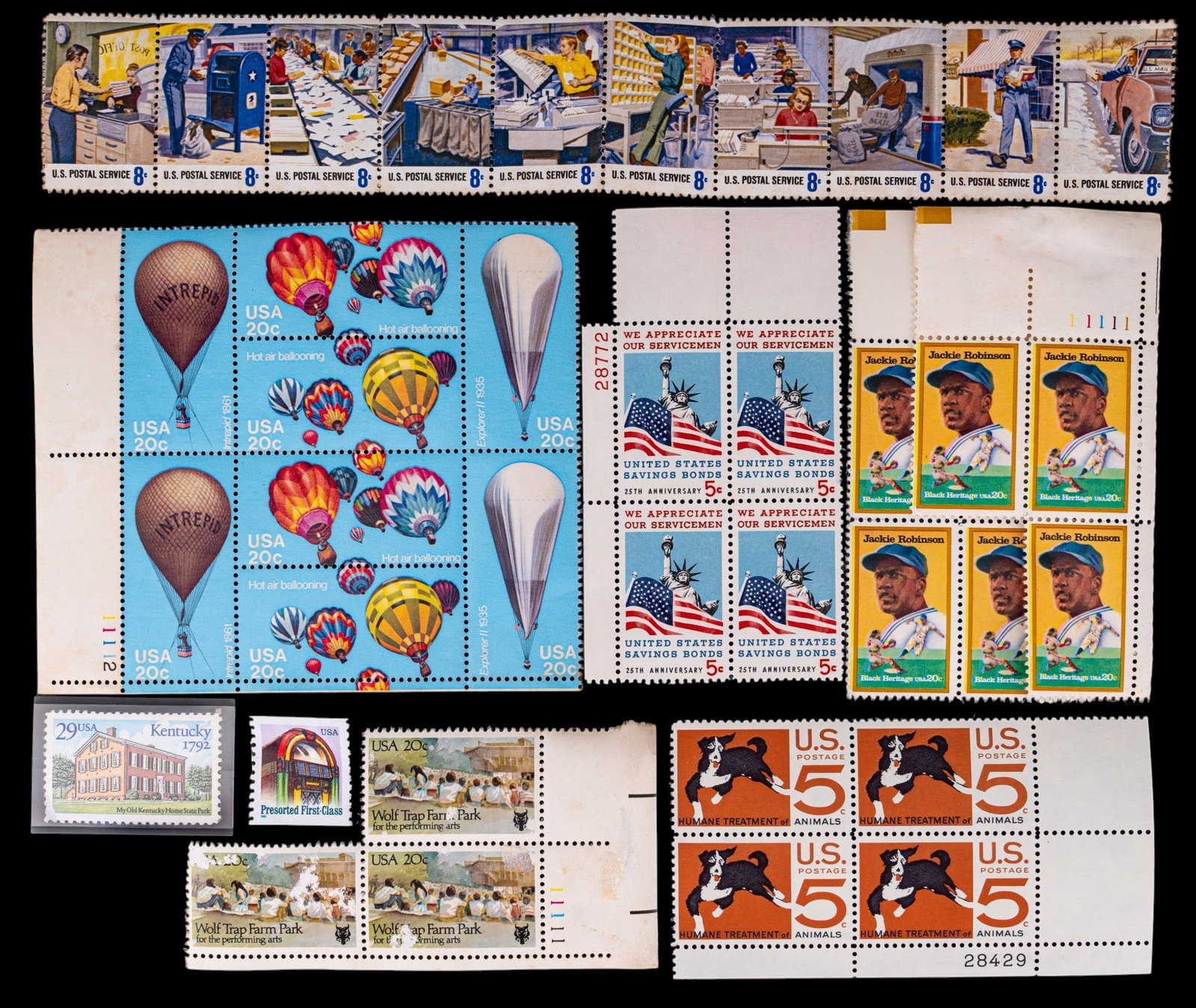U.S. Postage Block Sheets - 4