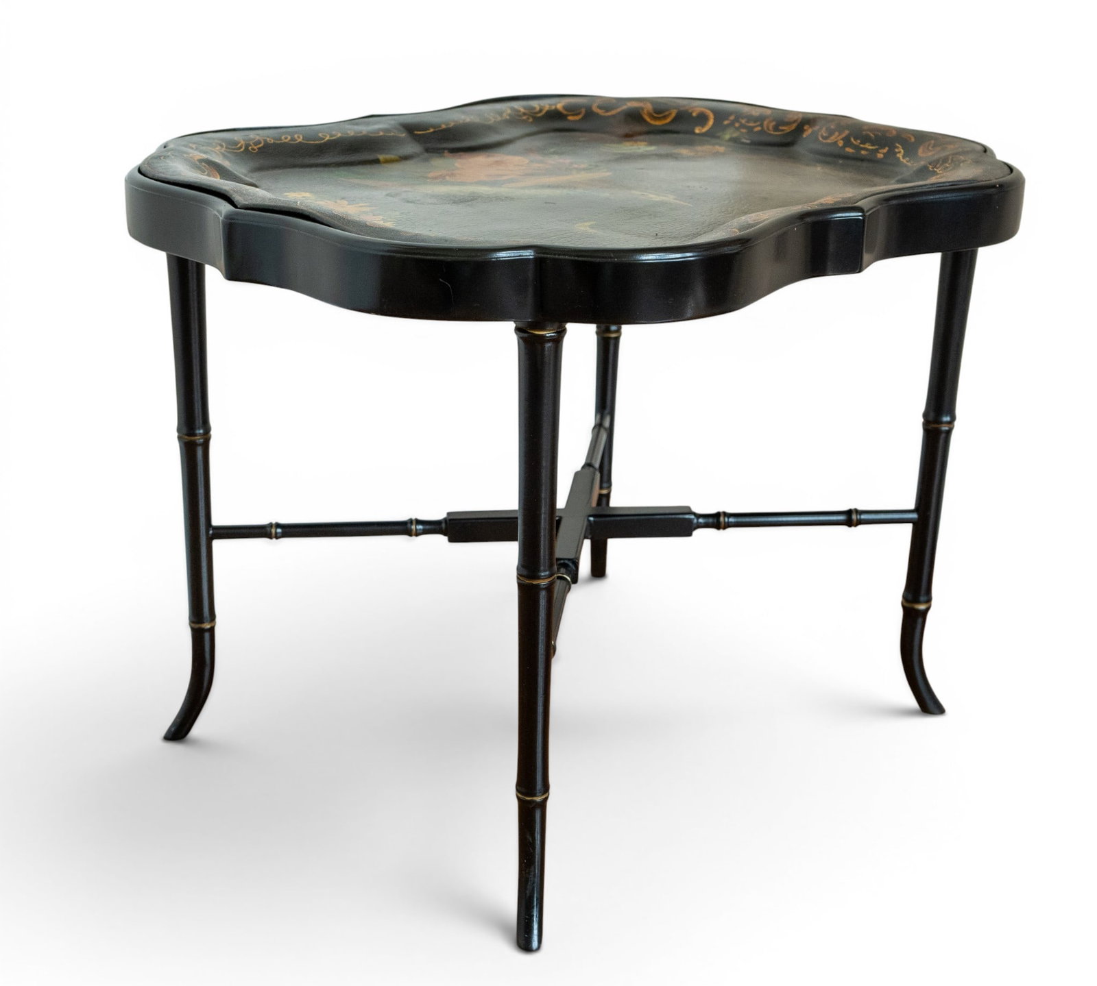 Tole-Painted Tray Table - 8