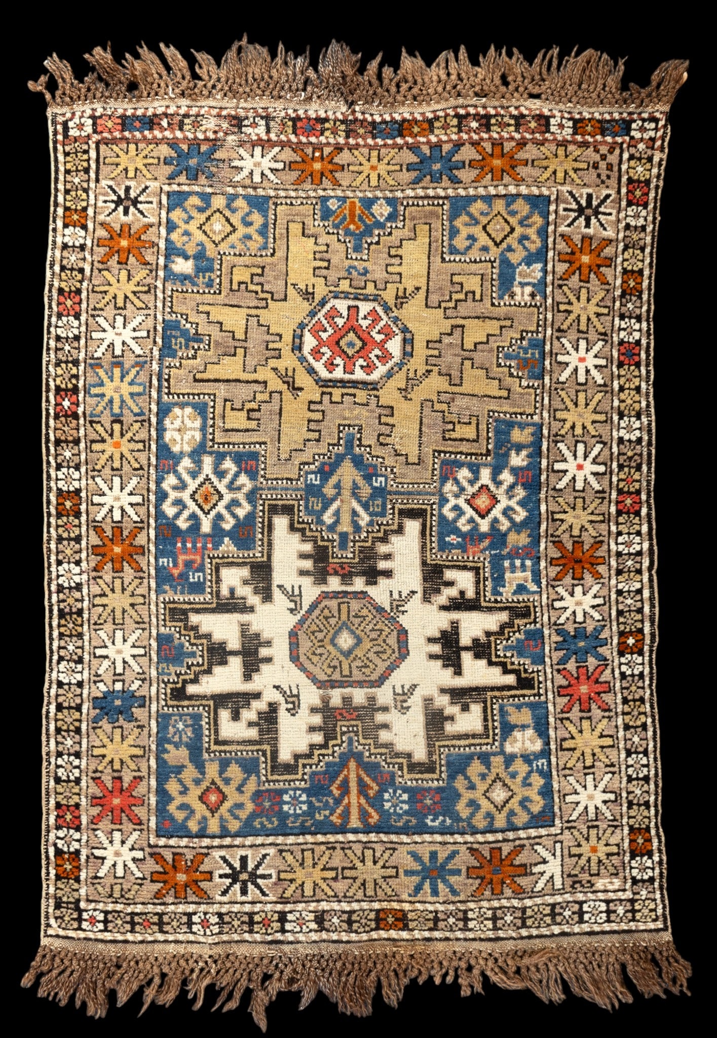Kazak Area Rug: 3'2" x 4'4"