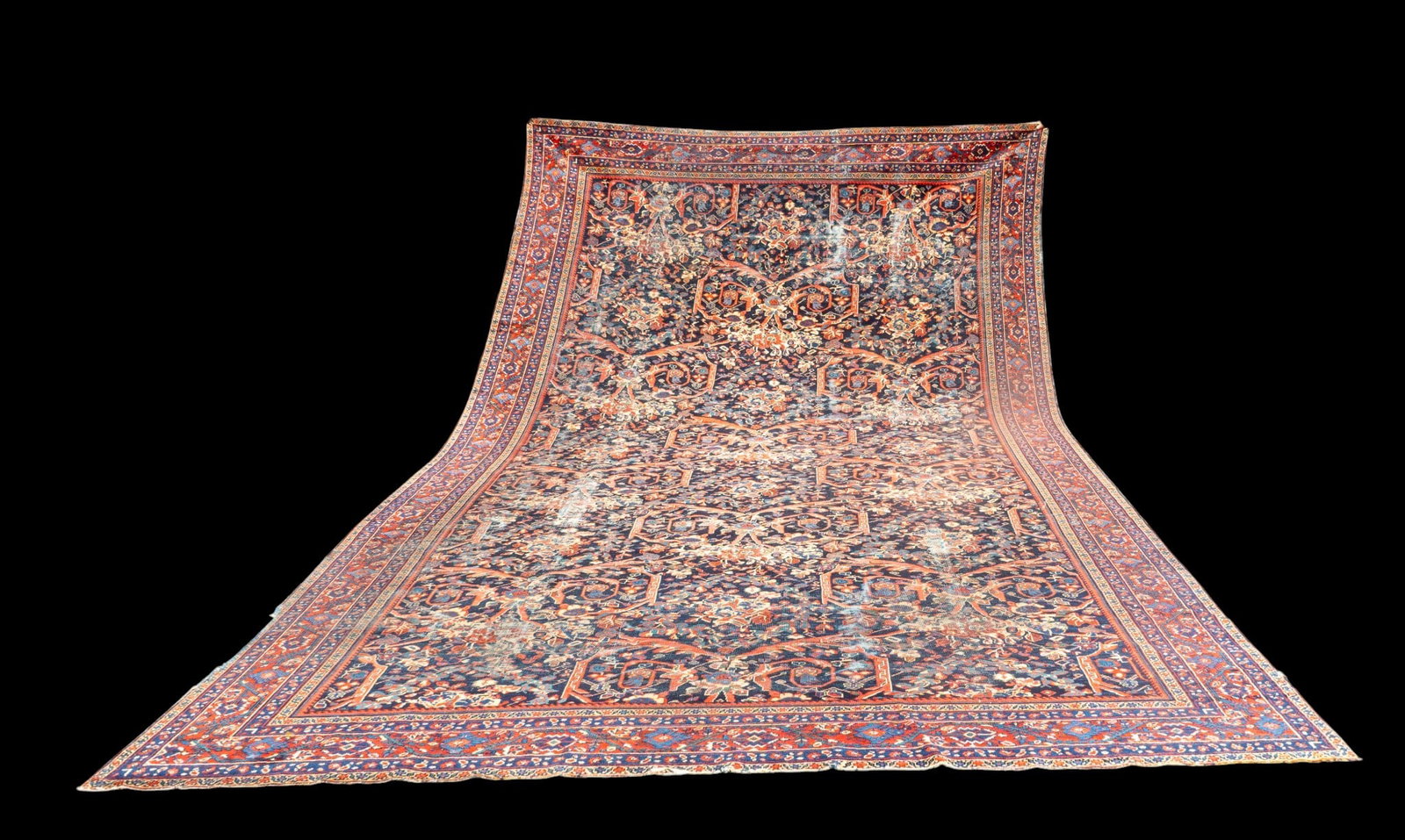 Large Mahal Persian Rug: 8'9" x 11'7"