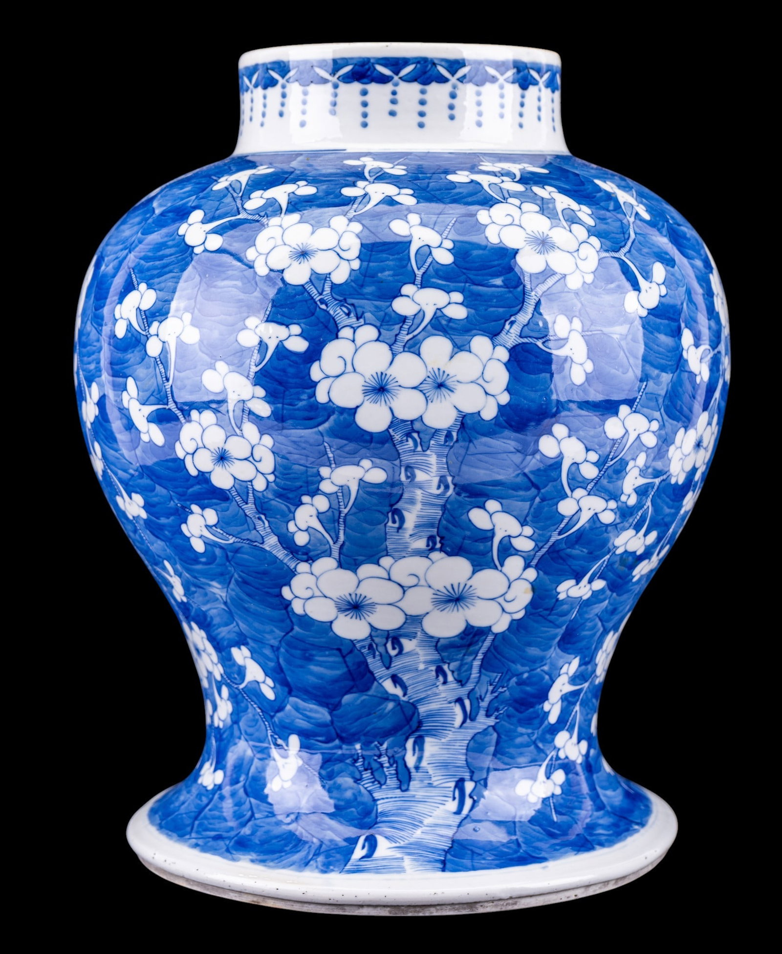 Chinese Baluster Blue & White Prunus Ginger Jar (1 of 6)