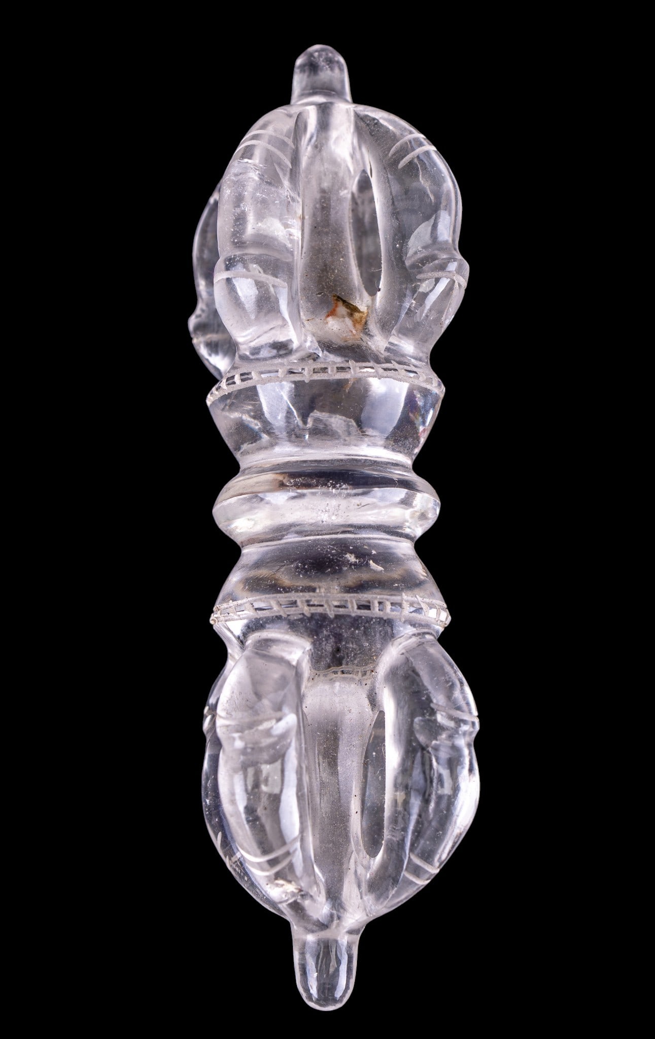 Buddhist Vajre/Dorje Spiritual Tool, Made in Nepal: The dorje, or vajre, is a spiritual tool regarded in Buddhism to symbolize the indestructible, diamond-like quality of enlightenment and the unstoppable thunderbolt force that cuts through ignorance.