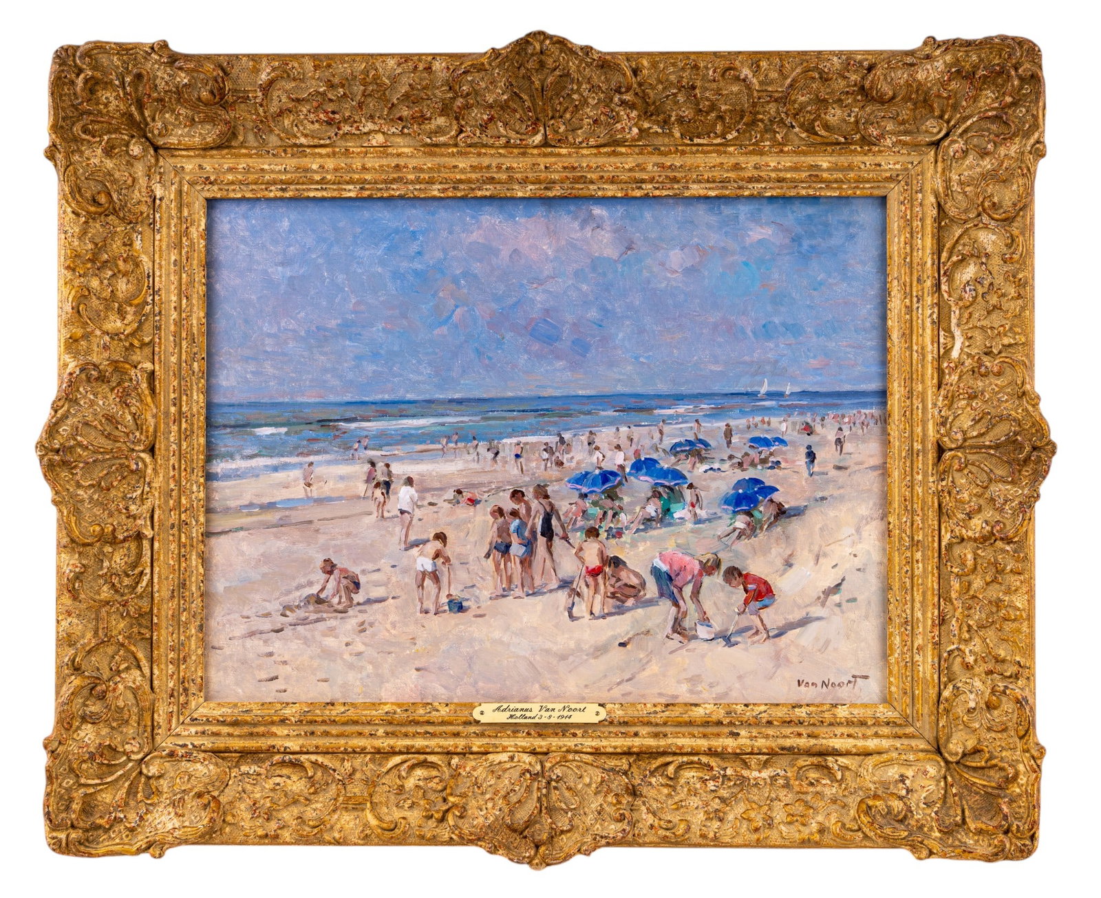 Adrianus van Noort Original O/b, Signed (1 of 8)